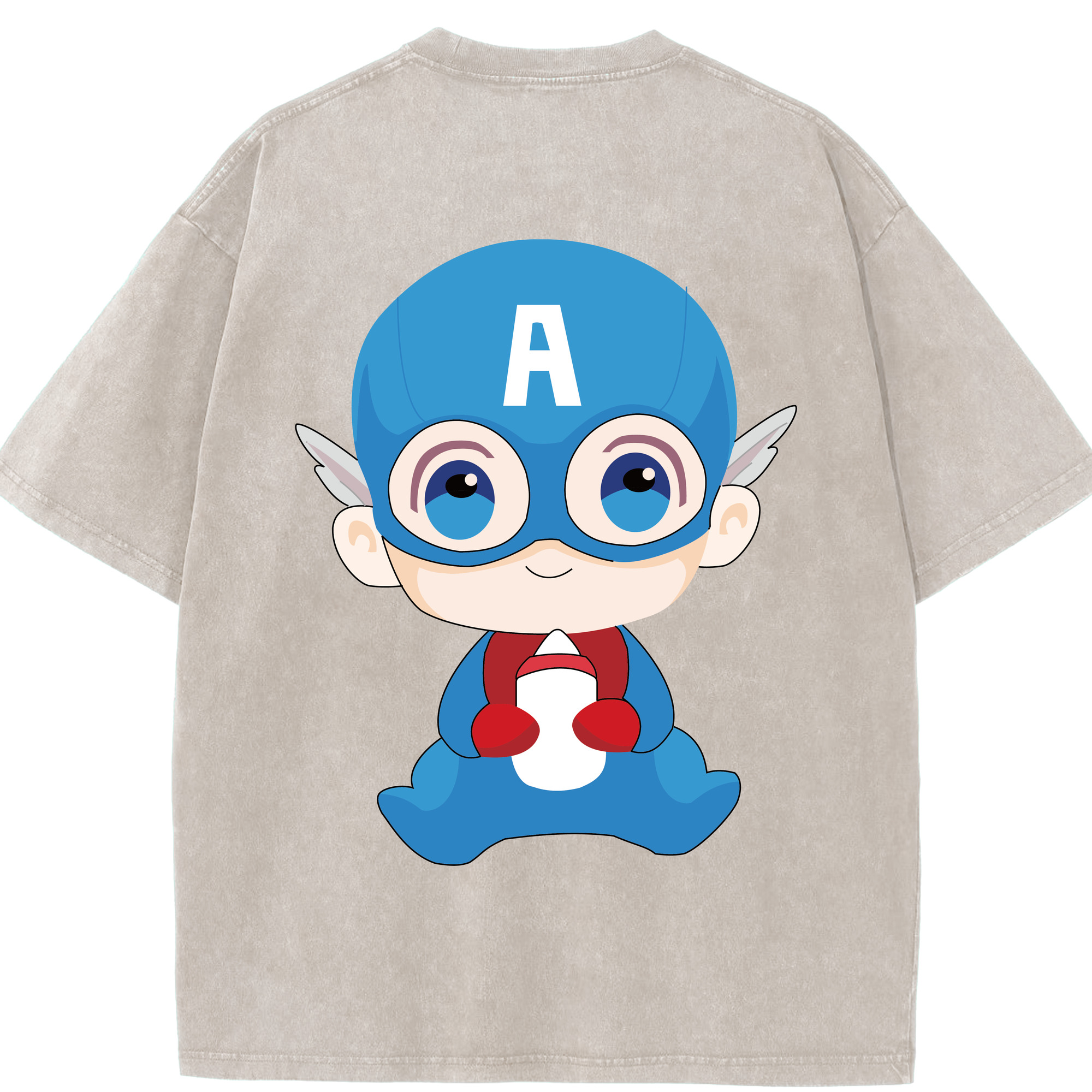 （画像用） アベンジャーズ The Avengers 綿100% ヴィンテージ風 半袖Tシャツ（背面プリント）