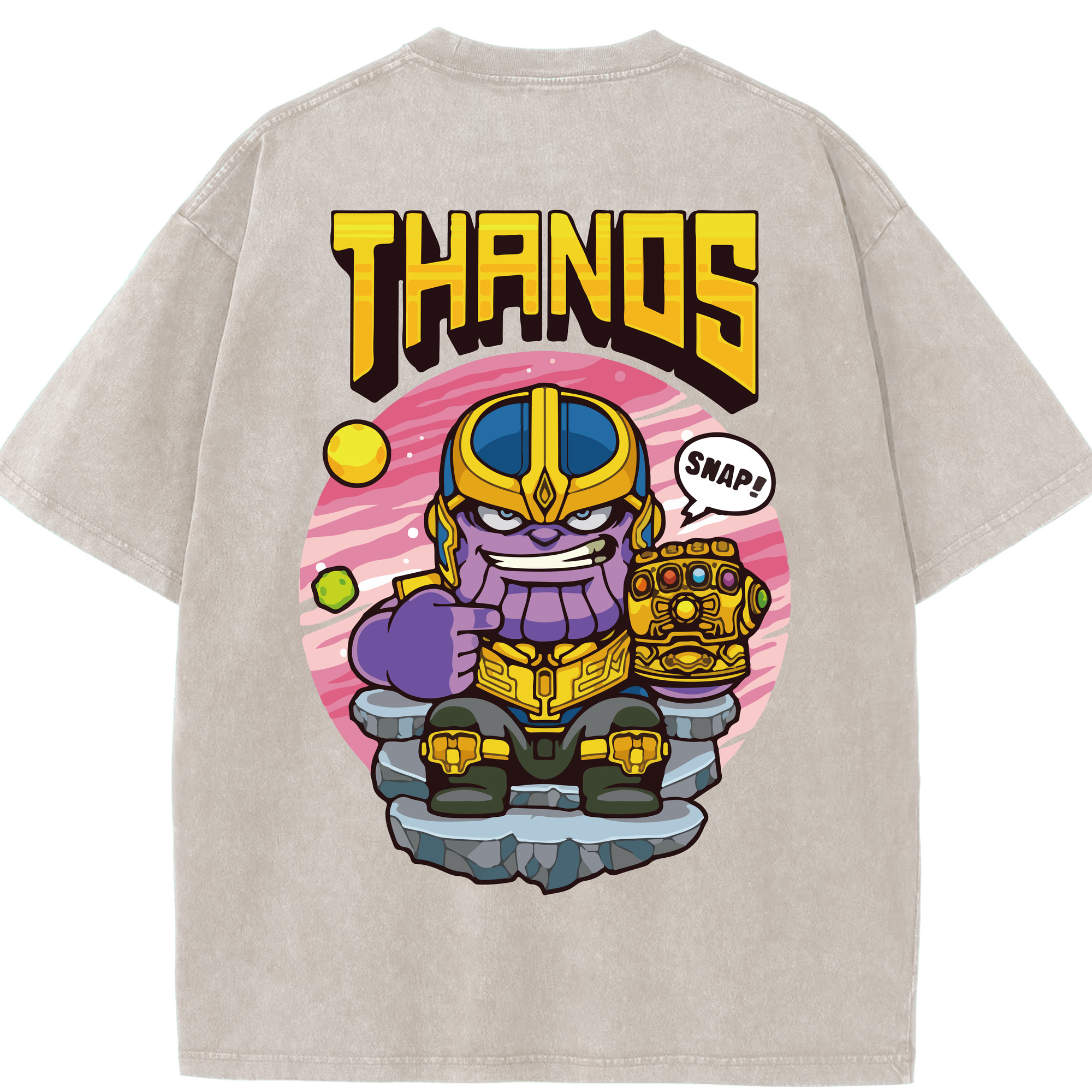 （画像用） アベンジャーズ The Avengers 綿100% ヴィンテージ風 半袖Tシャツ（背面プリント）