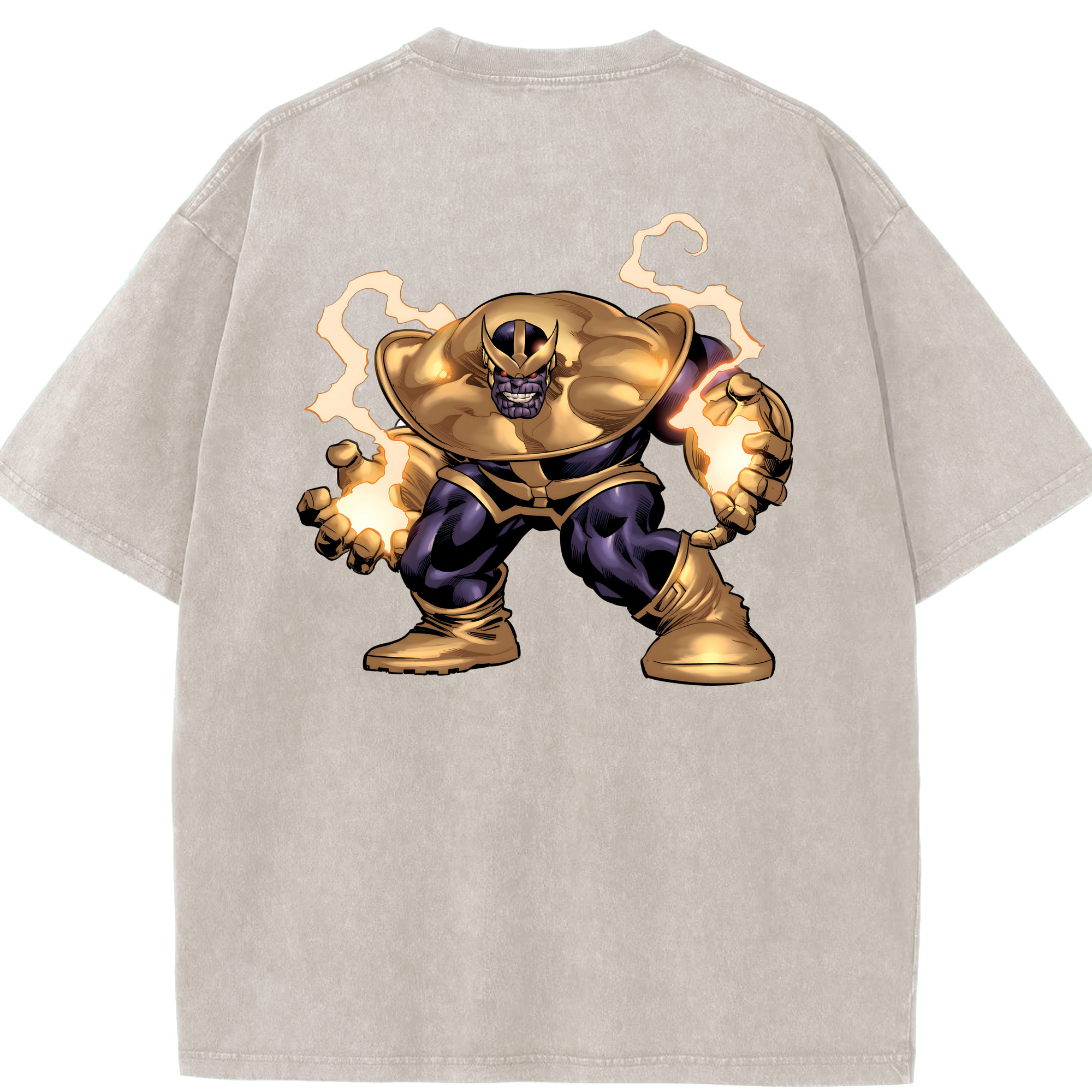（画像用） アベンジャーズ The Avengers 綿100% ヴィンテージ風 半袖Tシャツ（背面プリント）