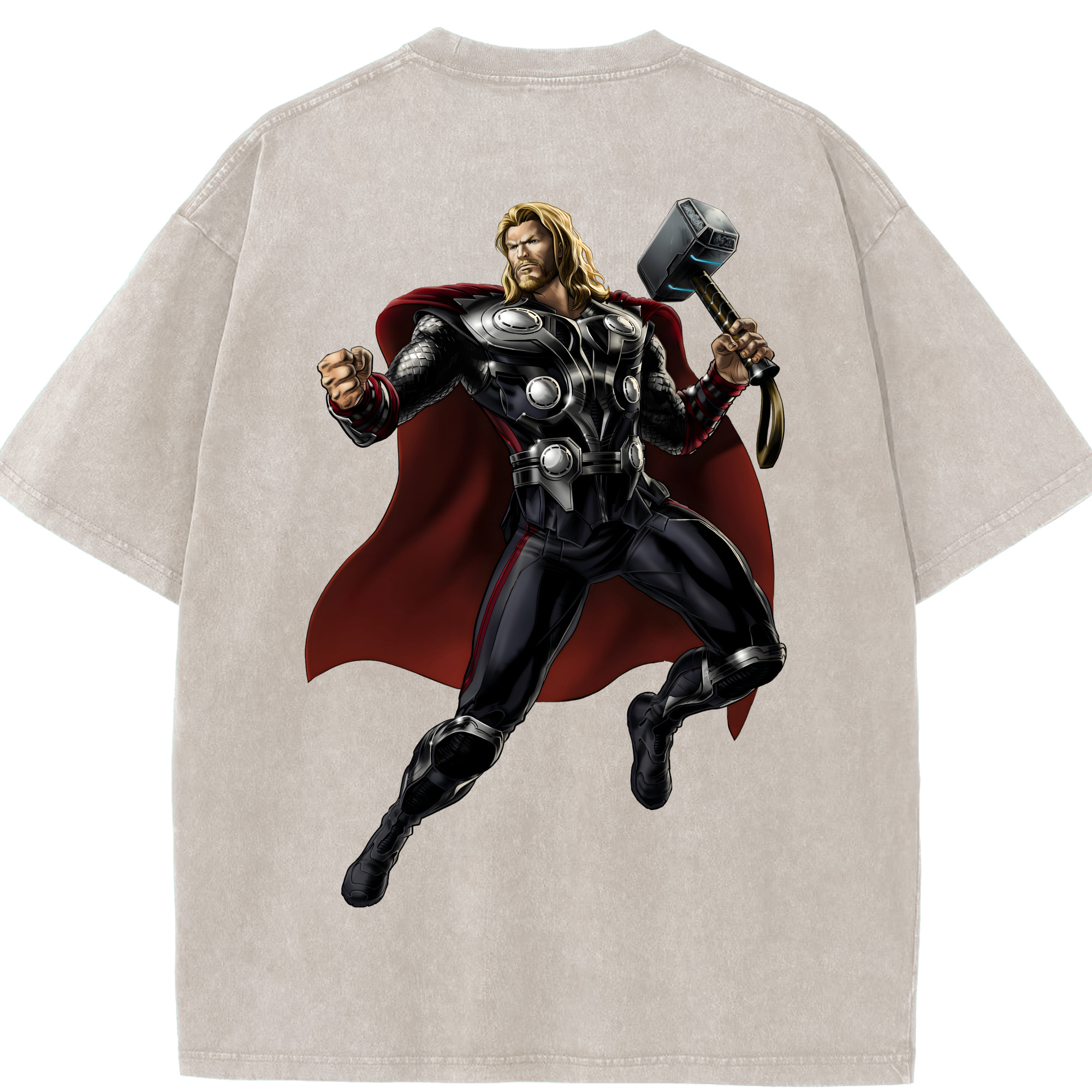 （画像用） アベンジャーズ The Avengers 綿100% ヴィンテージ風 半袖Tシャツ（背面プリント）