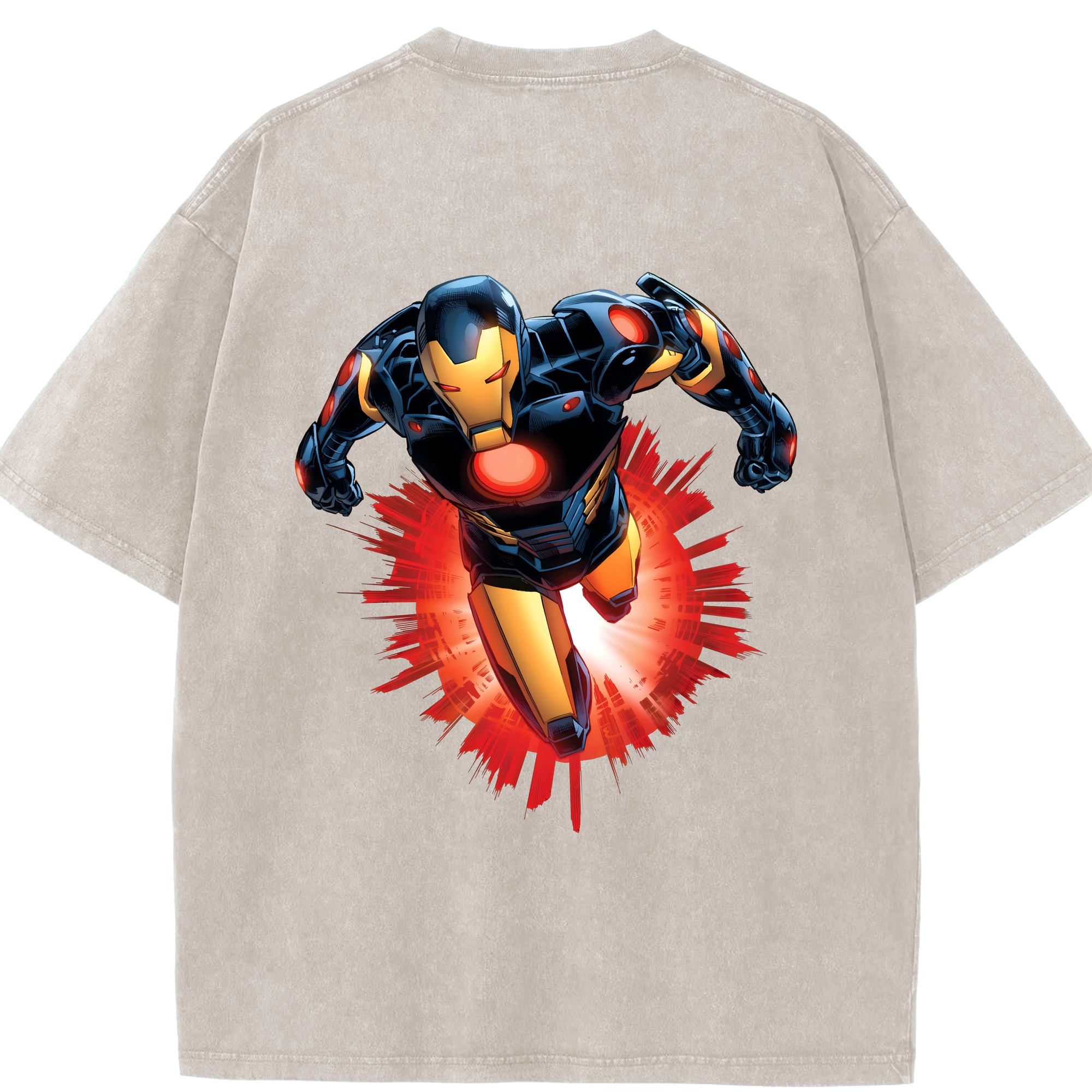 （画像用） アベンジャーズ The Avengers 綿100% ヴィンテージ風 半袖Tシャツ（背面プリント）