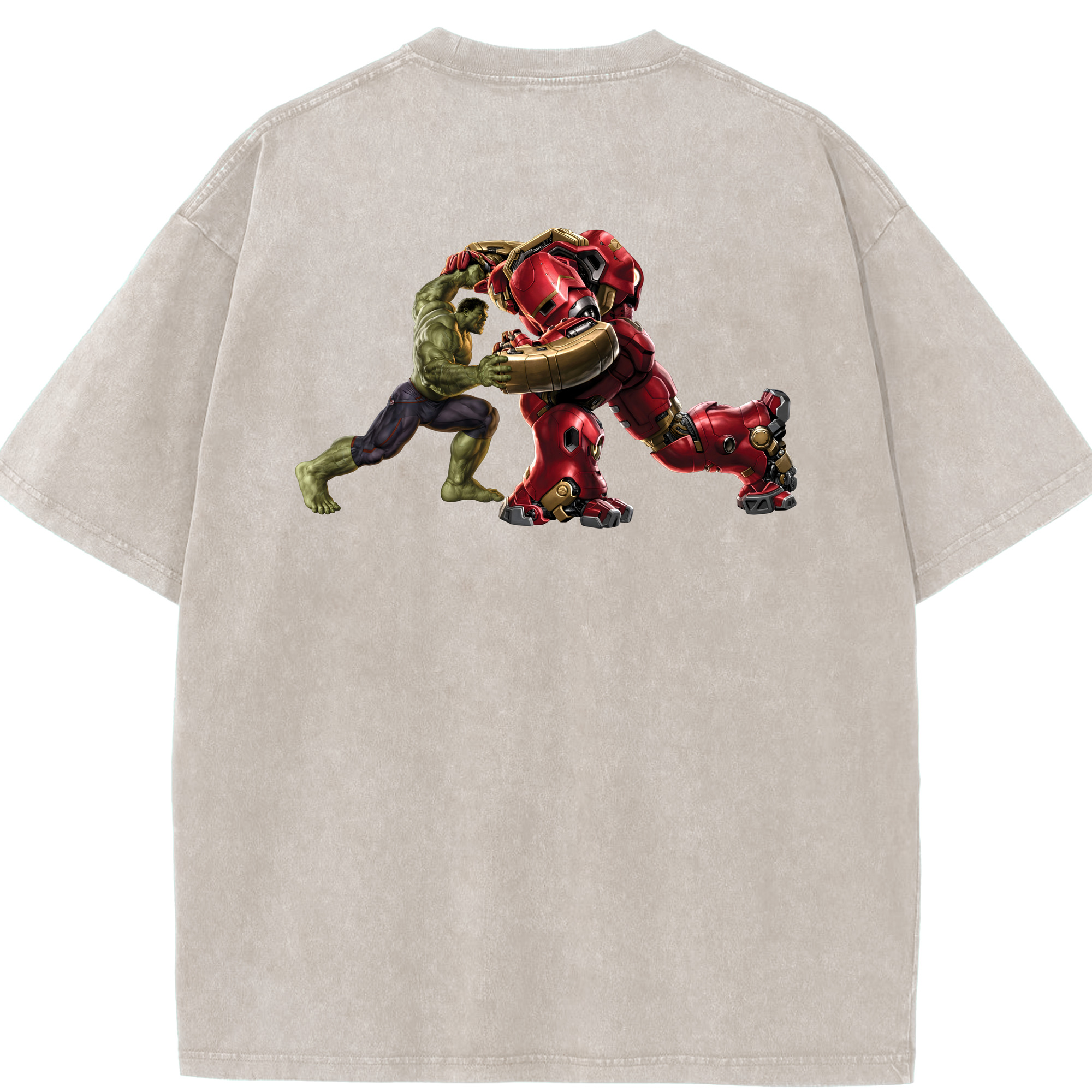 （画像用） アベンジャーズ The Avengers 綿100% ヴィンテージ風 半袖Tシャツ（背面プリント）