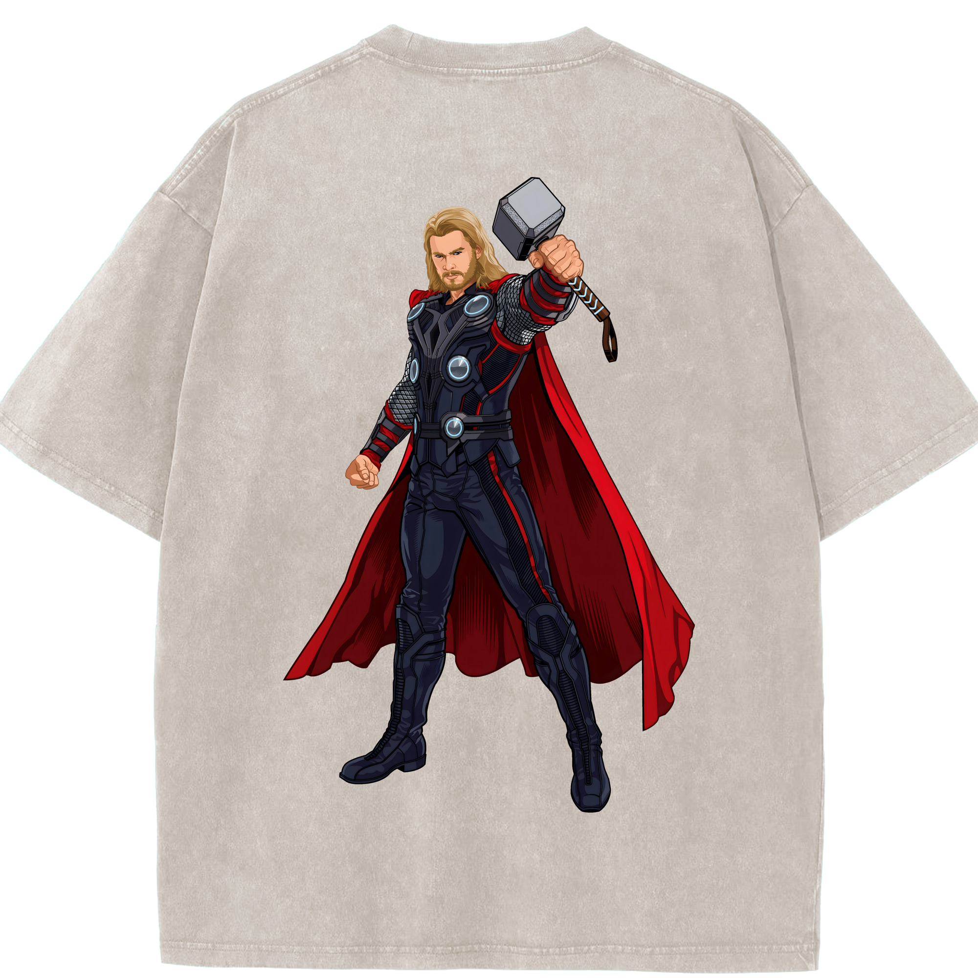 （画像用） アベンジャーズ The Avengers 綿100% ヴィンテージ風 半袖Tシャツ（背面プリント）