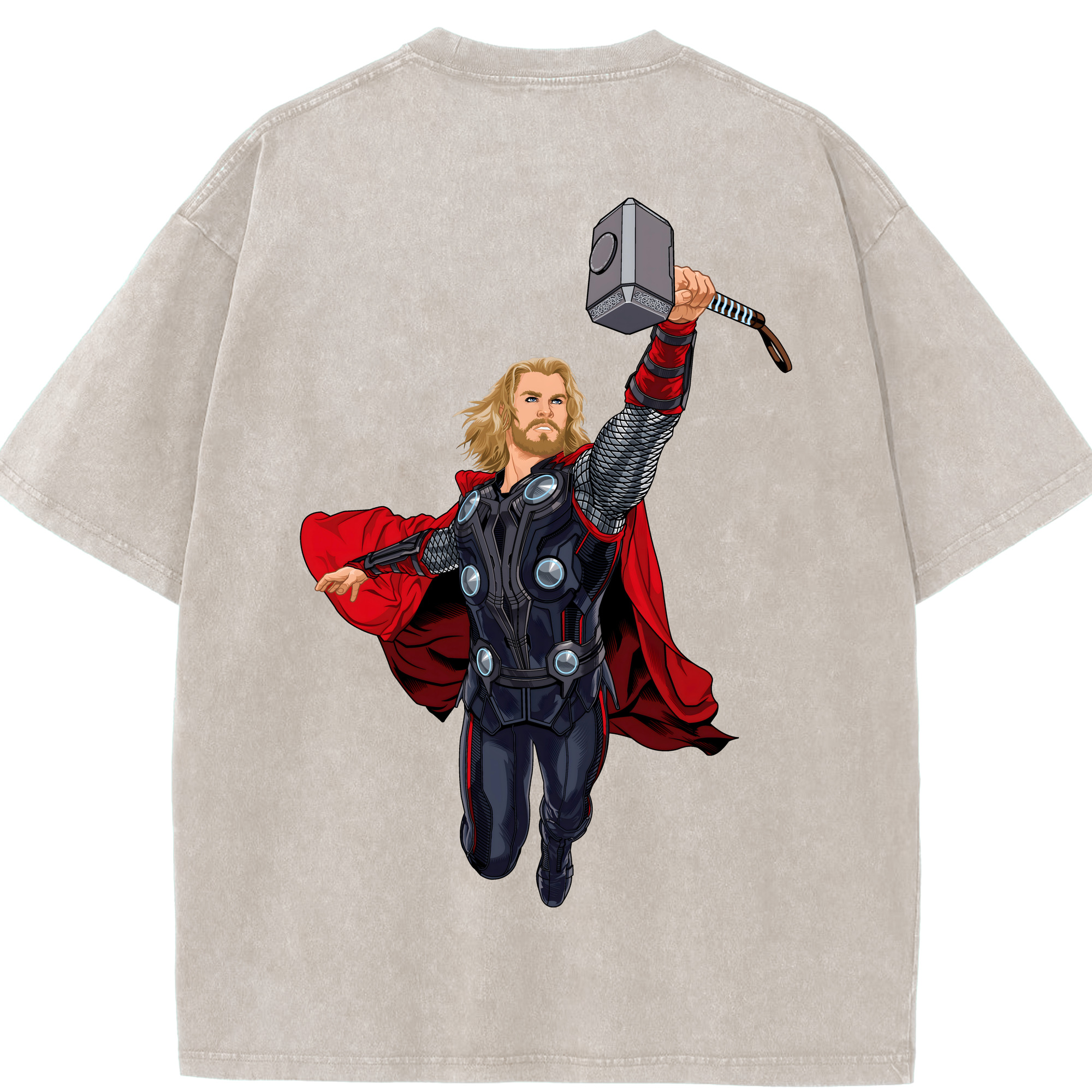 （画像用） アベンジャーズ The Avengers 綿100% ヴィンテージ風 半袖Tシャツ（背面プリント）