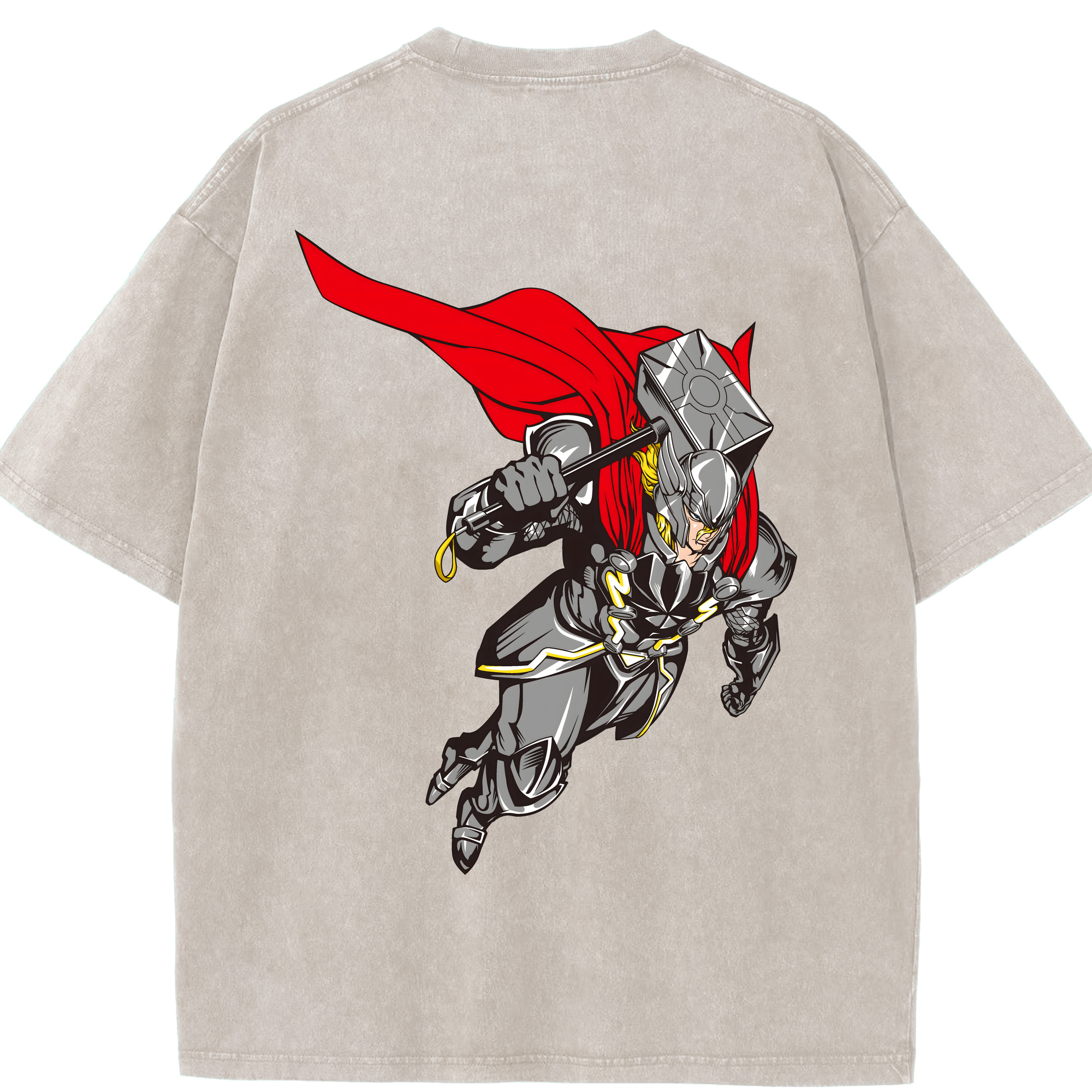 （画像用） アベンジャーズ The Avengers 綿100% ヴィンテージ風 半袖Tシャツ（背面プリント）