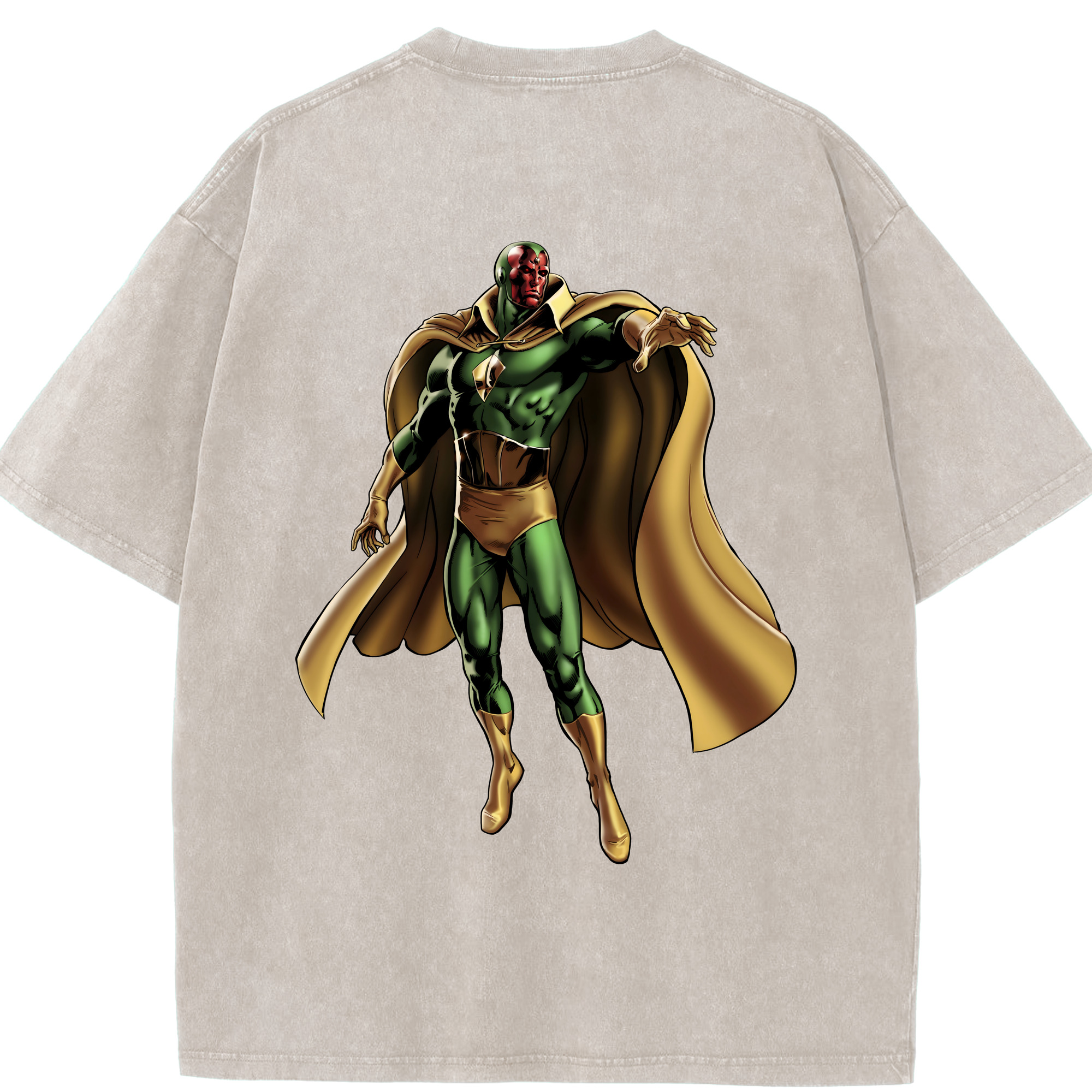 （画像用） アベンジャーズ The Avengers 綿100% ヴィンテージ風 半袖Tシャツ（背面プリント）