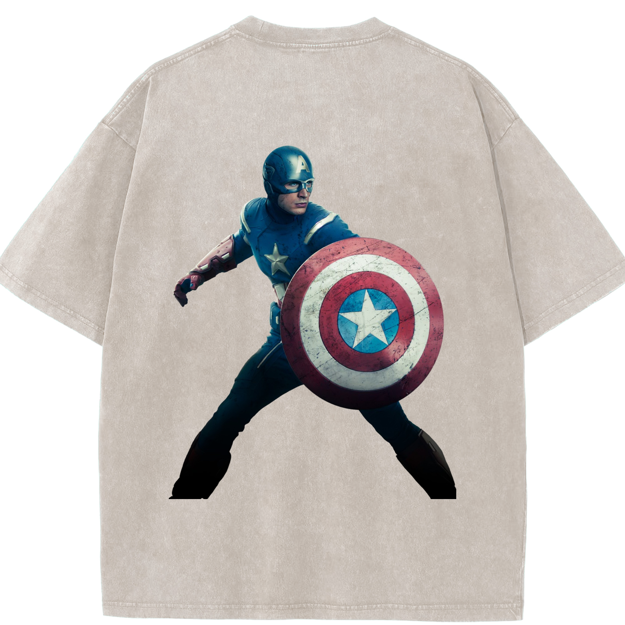 （画像用） アベンジャーズ The Avengers 綿100% ヴィンテージ風 半袖Tシャツ（背面プリント）