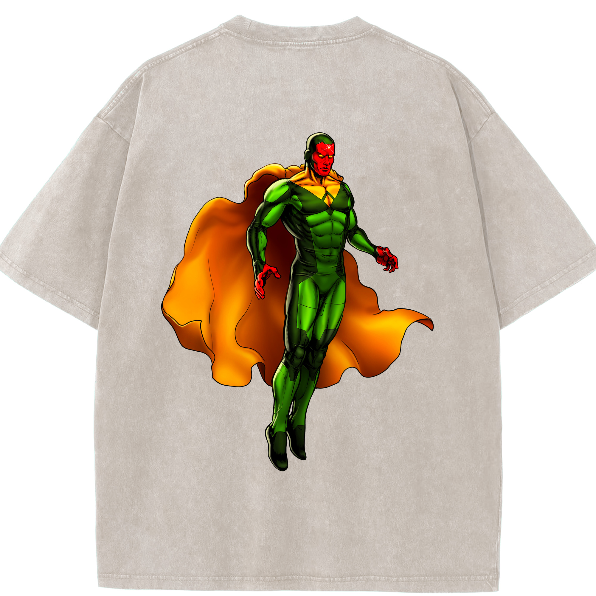 （画像用） アベンジャーズ The Avengers 綿100% ヴィンテージ風 半袖Tシャツ（背面プリント）