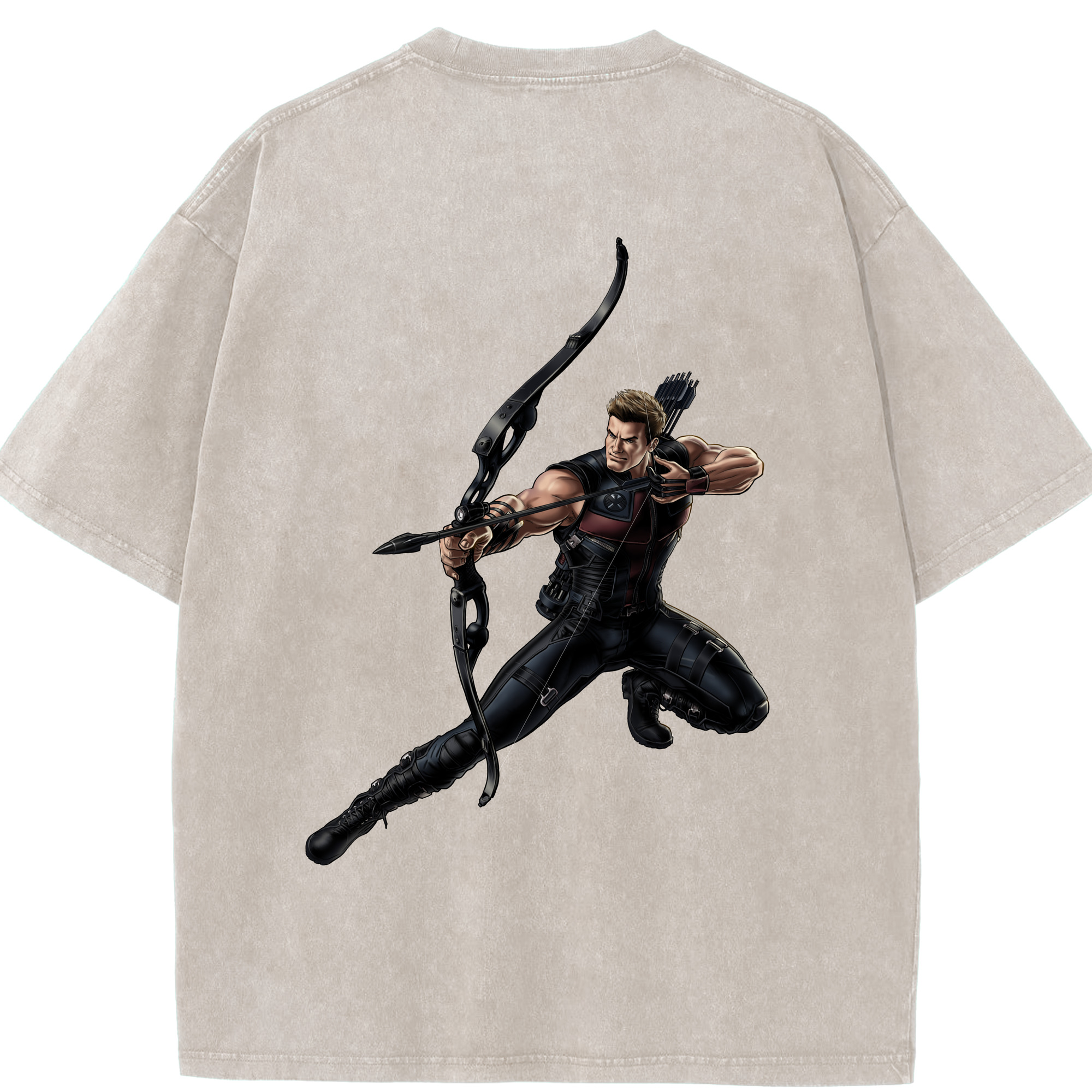 （画像用） アベンジャーズ The Avengers 綿100% ヴィンテージ風 半袖Tシャツ（背面プリント）