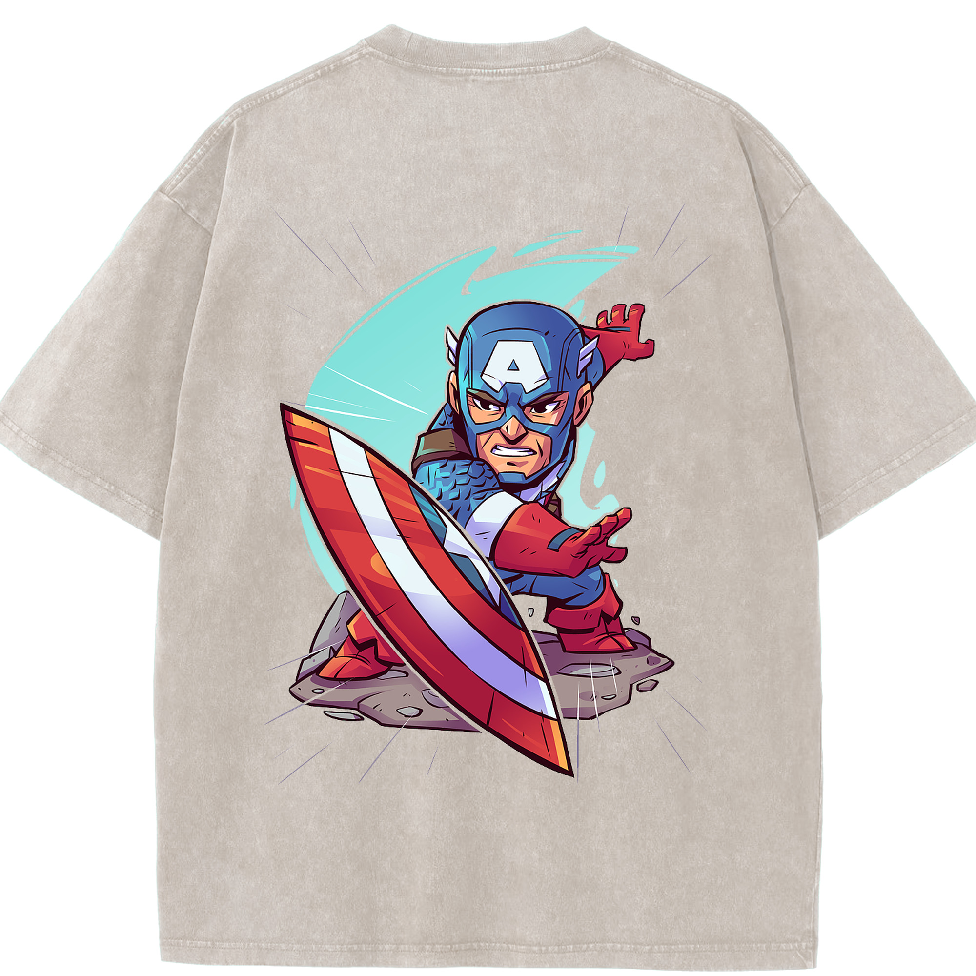 （画像用） アベンジャーズ The Avengers 綿100% ヴィンテージ風 半袖Tシャツ（背面プリント）