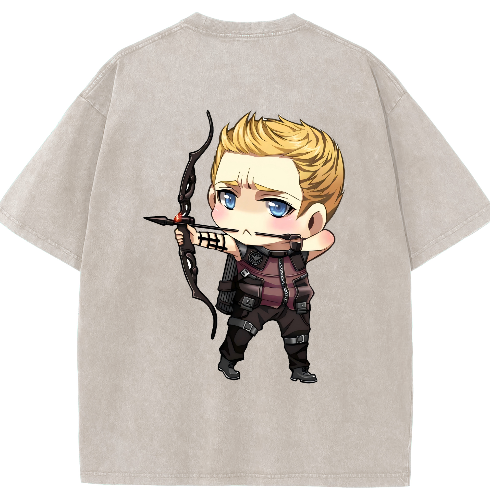 （画像用） アベンジャーズ The Avengers 綿100% ヴィンテージ風 半袖Tシャツ（背面プリント）