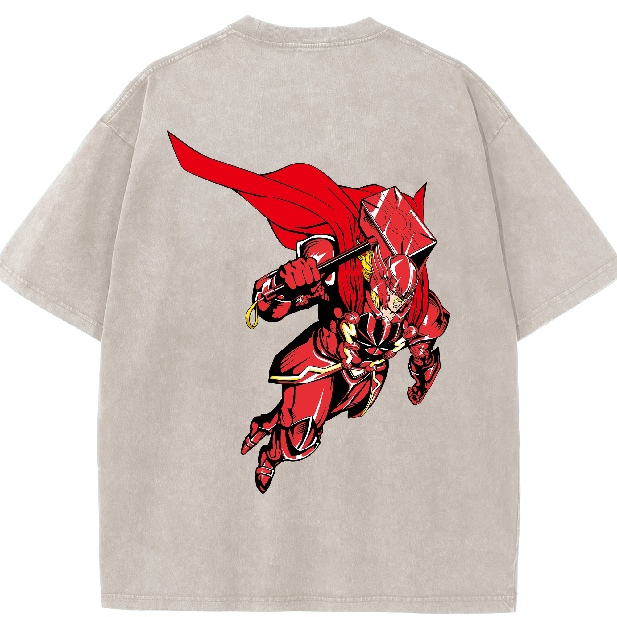 （画像用） アベンジャーズ The Avengers 綿100% ヴィンテージ風 半袖Tシャツ（背面プリント）
