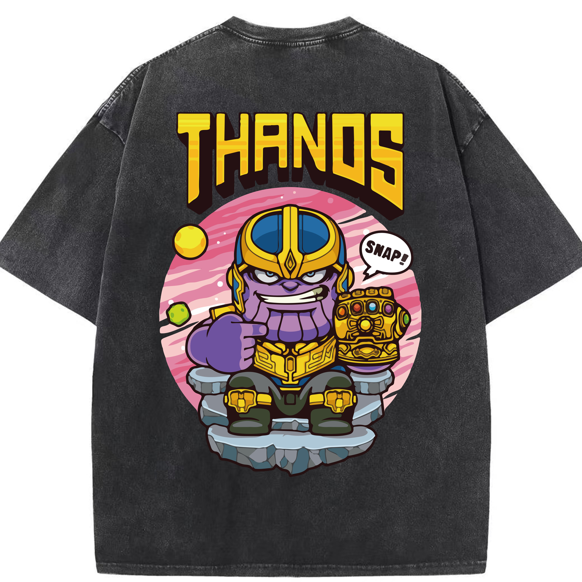 （画像用） アベンジャーズ The Avengers 綿100% ヴィンテージ風 半袖Tシャツ（背面プリント）
