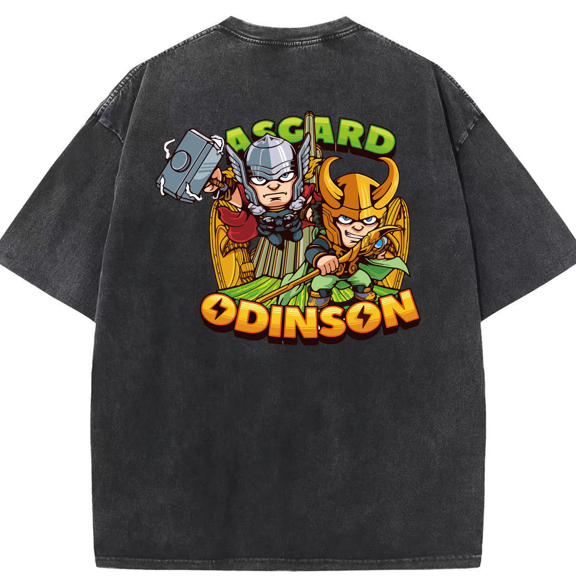 （画像用） アベンジャーズ The Avengers 綿100% ヴィンテージ風 半袖Tシャツ（背面プリント）