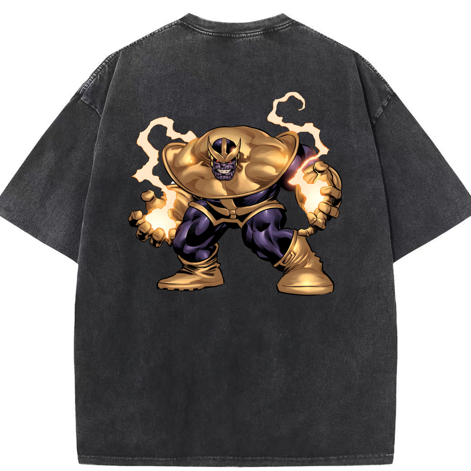 （画像用） アベンジャーズ The Avengers 綿100% ヴィンテージ風 半袖Tシャツ（背面プリント）
