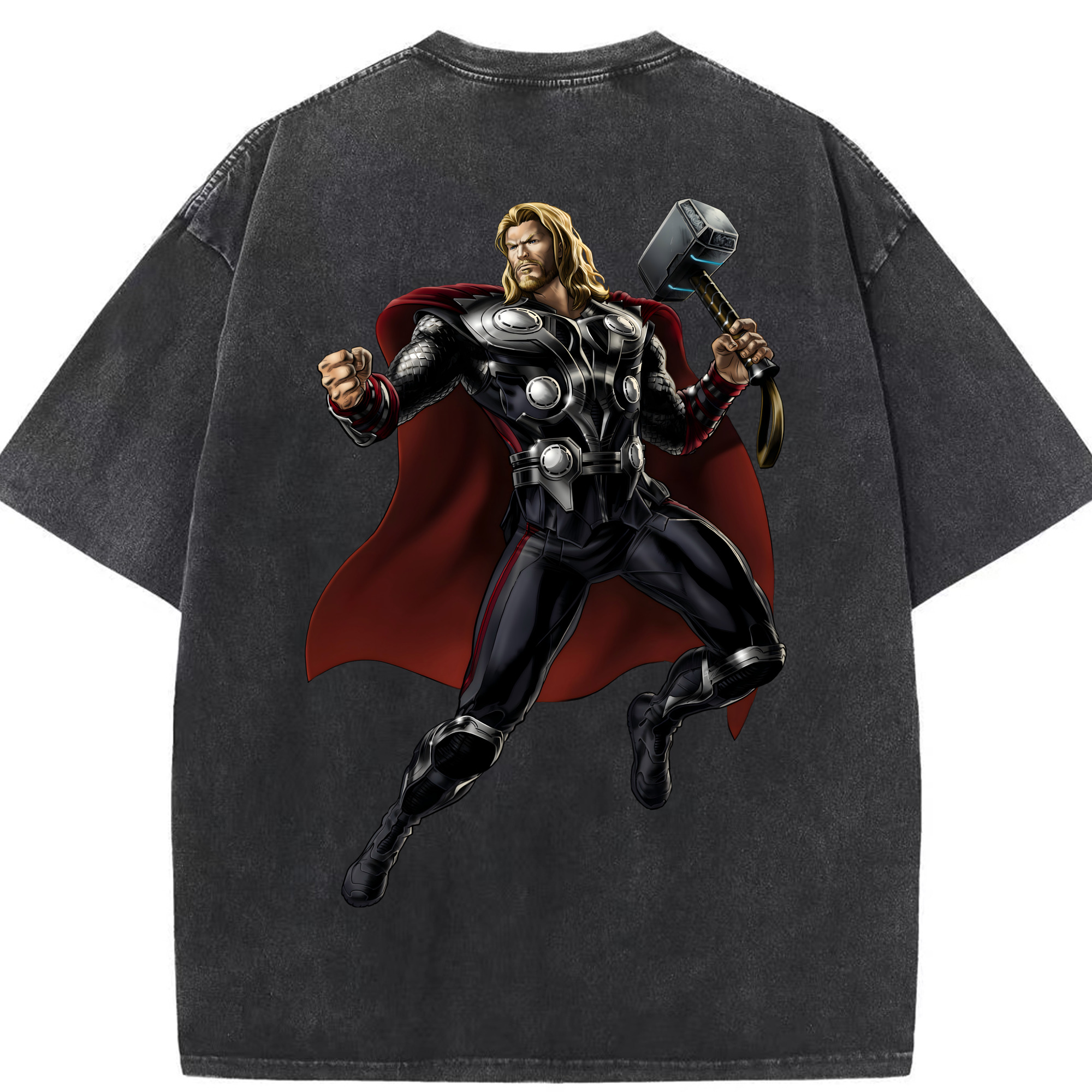 （画像用） アベンジャーズ The Avengers 綿100% ヴィンテージ風 半袖Tシャツ（背面プリント）