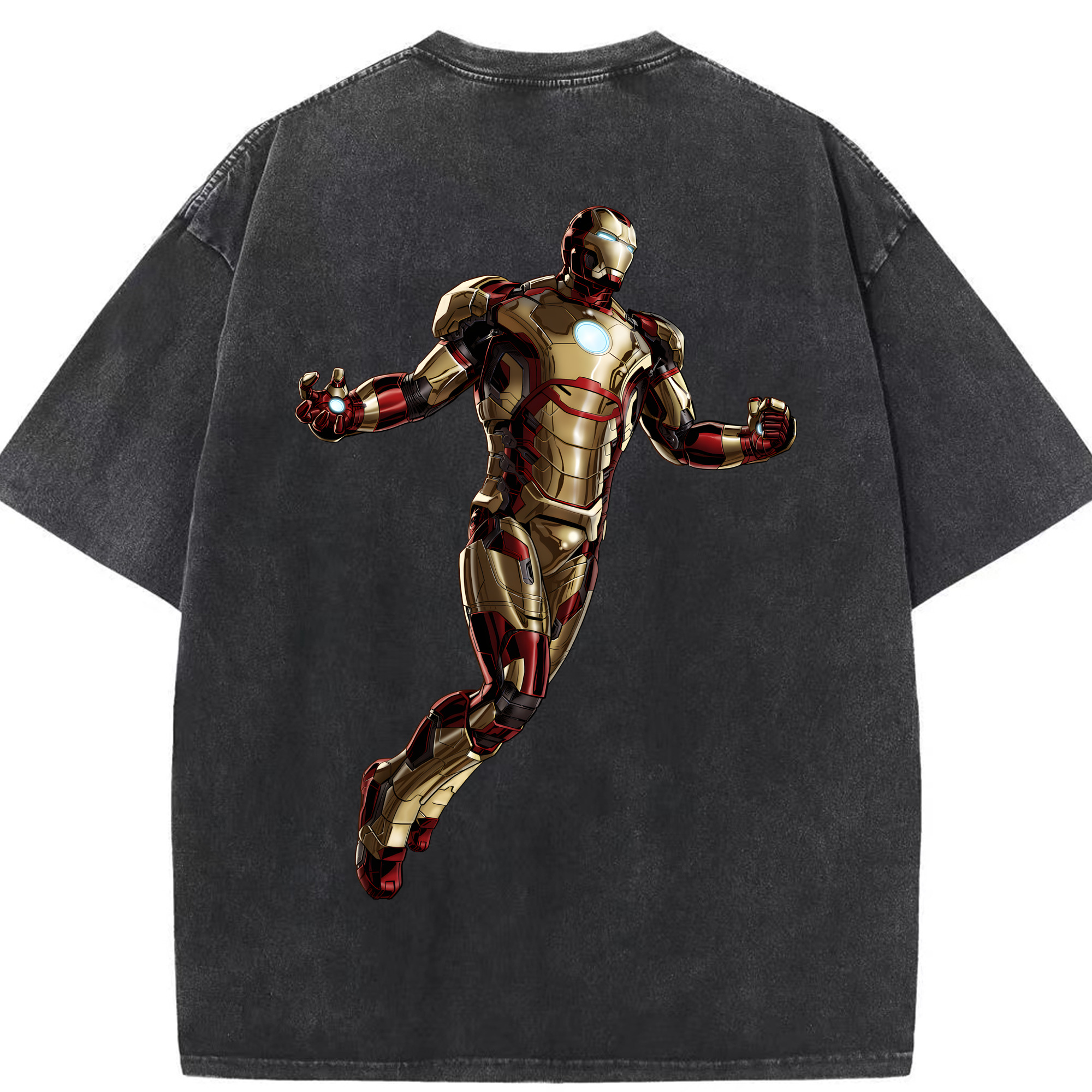 （画像用） アベンジャーズ The Avengers 綿100% ヴィンテージ風 半袖Tシャツ（背面プリント）