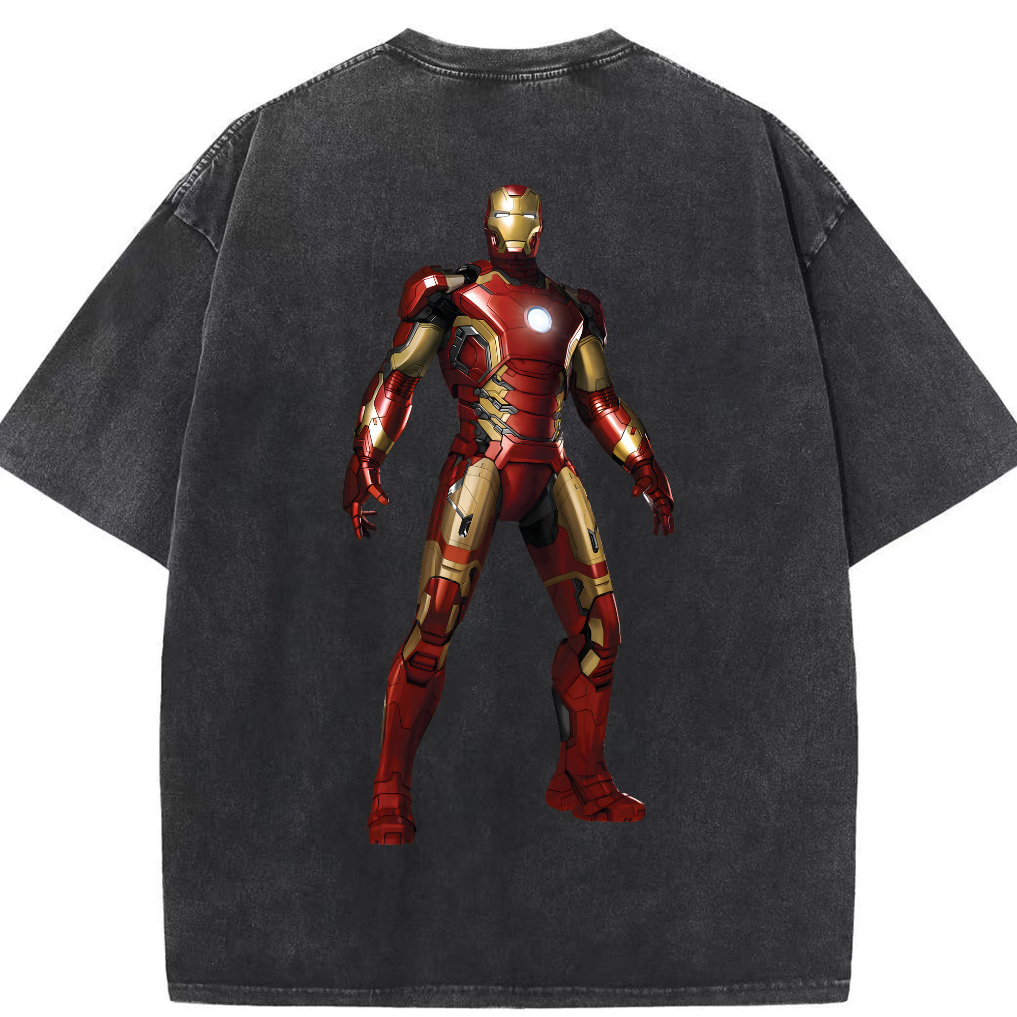 （画像用） アベンジャーズ The Avengers 綿100% ヴィンテージ風 半袖Tシャツ（背面プリント）