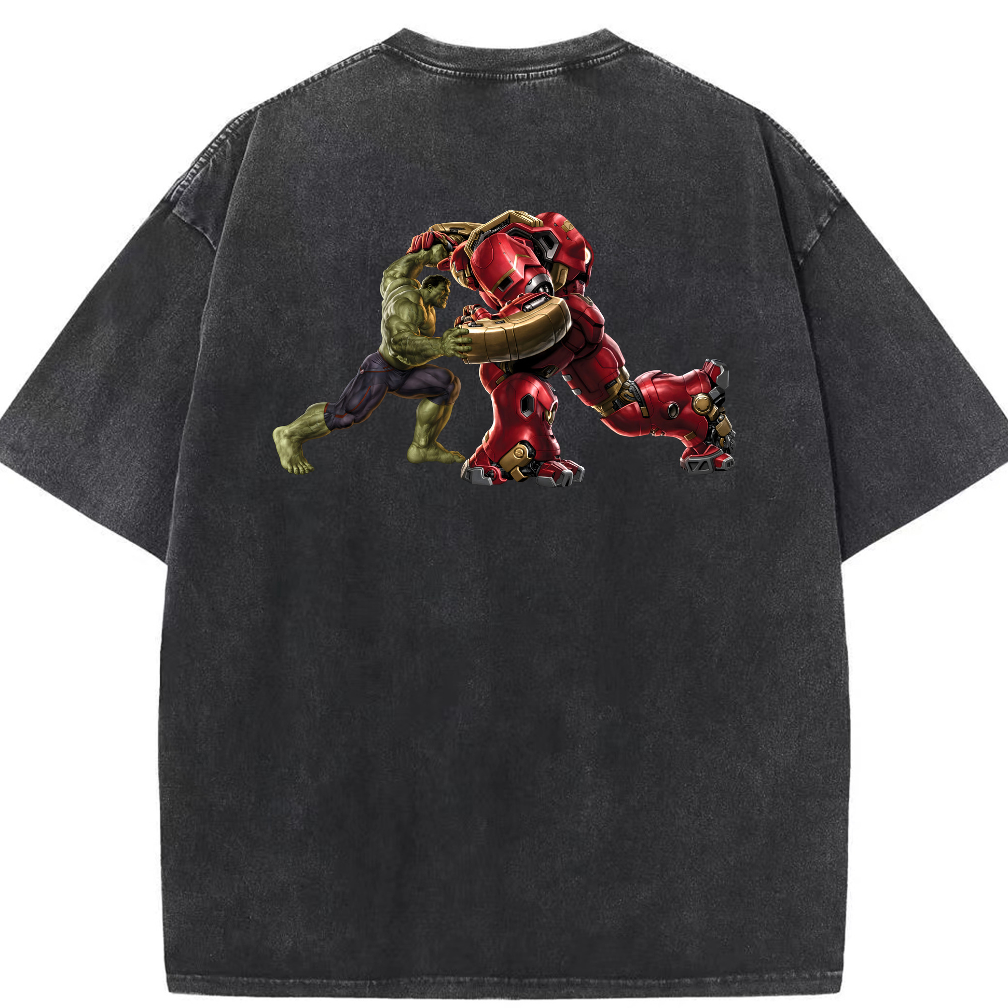 （画像用） アベンジャーズ The Avengers 綿100% ヴィンテージ風 半袖Tシャツ（背面プリント）