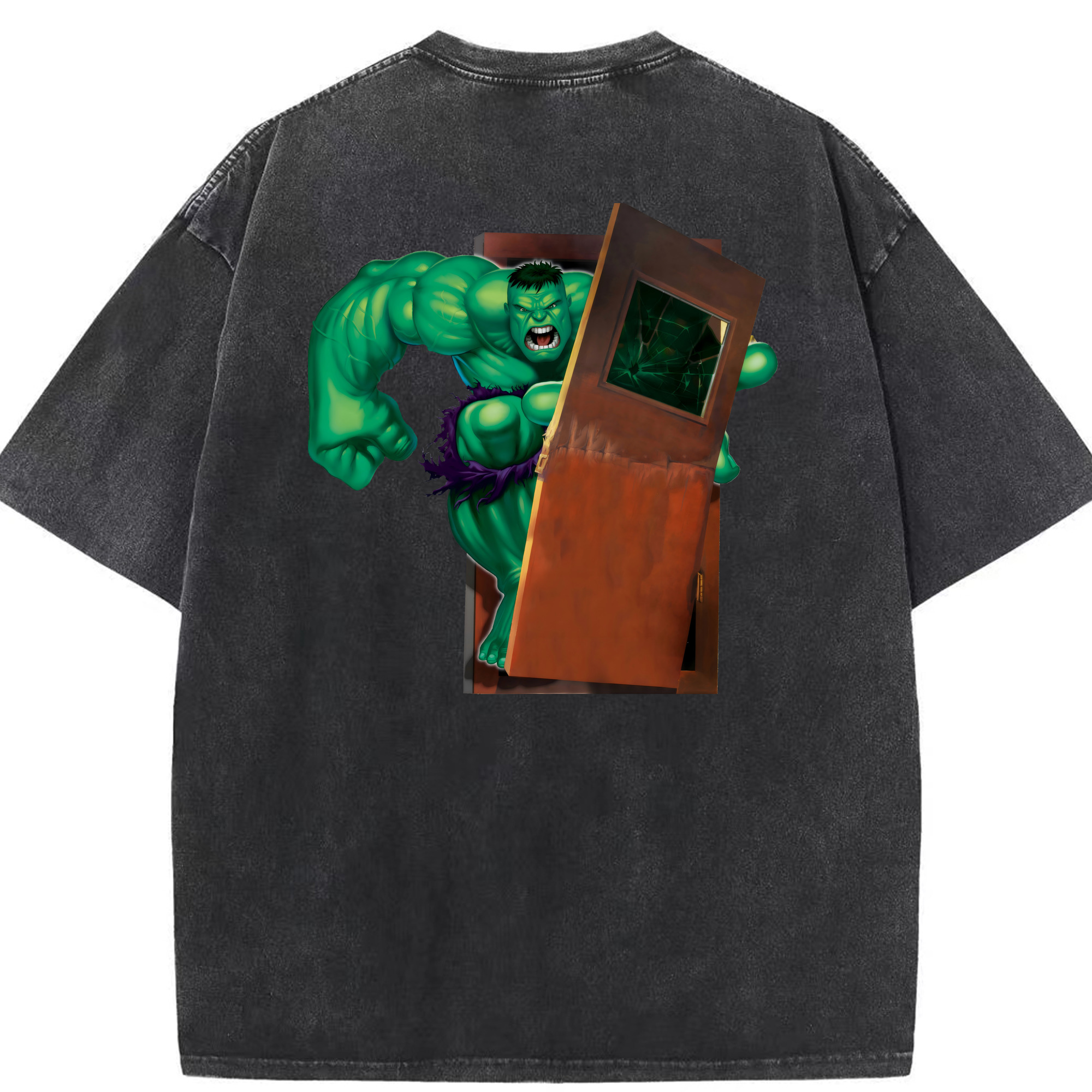 （画像用） アベンジャーズ The Avengers 綿100% ヴィンテージ風 半袖Tシャツ（背面プリント）