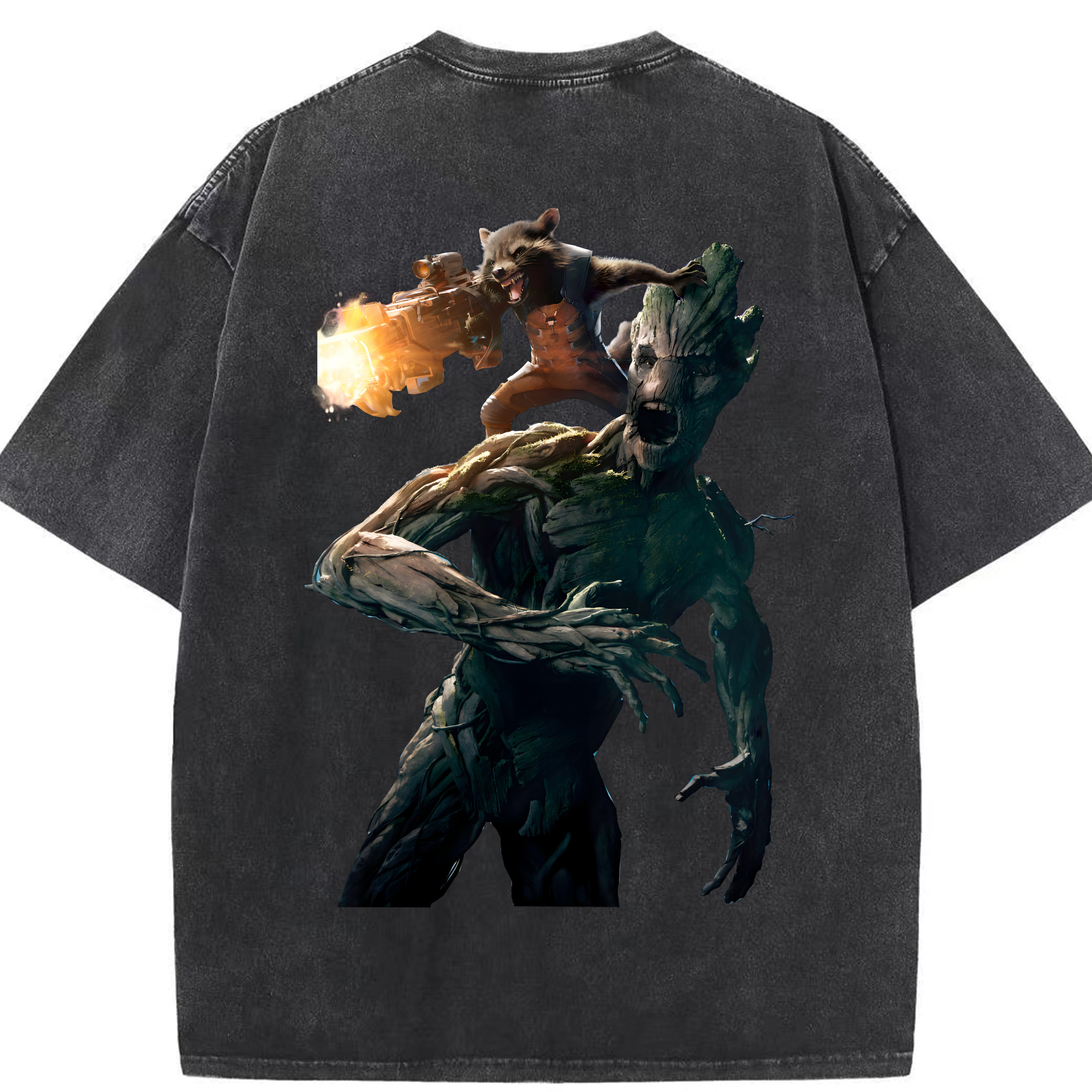 （画像用） アベンジャーズ The Avengers 綿100% ヴィンテージ風 半袖Tシャツ（背面プリント）