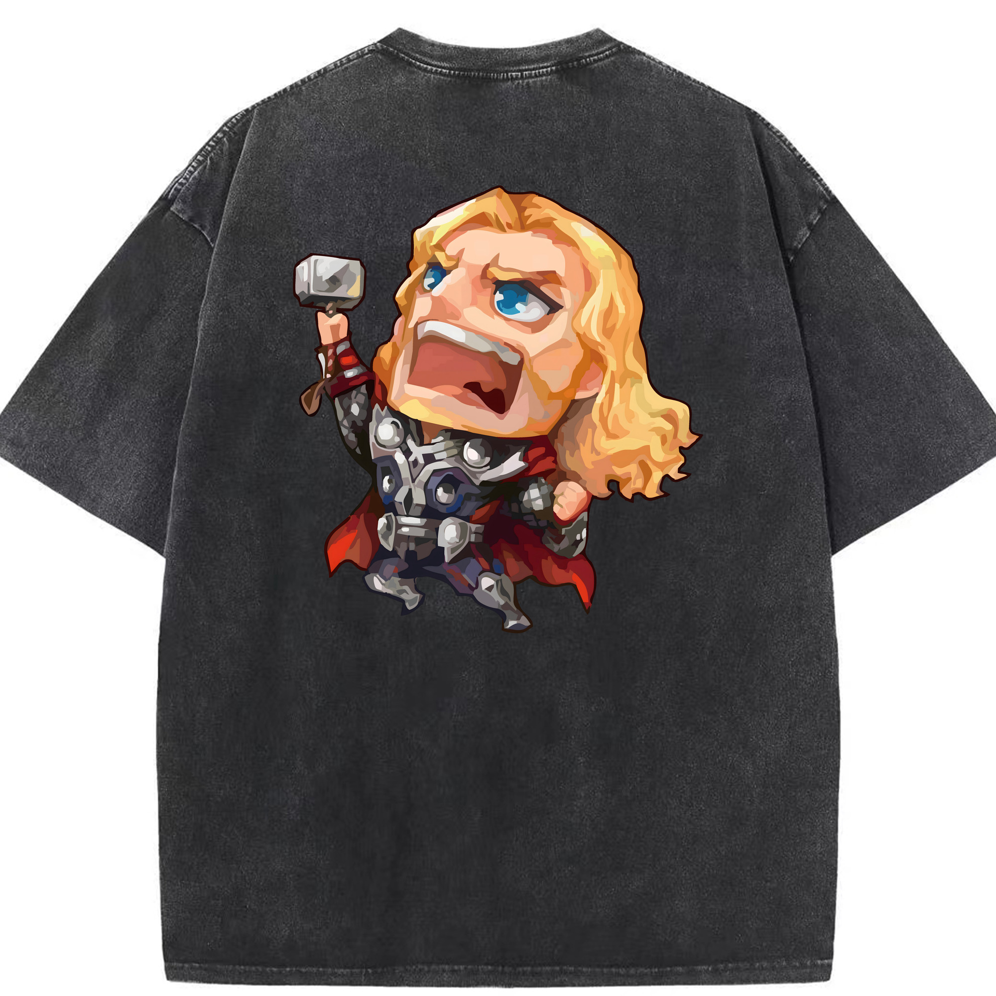 （画像用） アベンジャーズ The Avengers 綿100% ヴィンテージ風 半袖Tシャツ（背面プリント）
