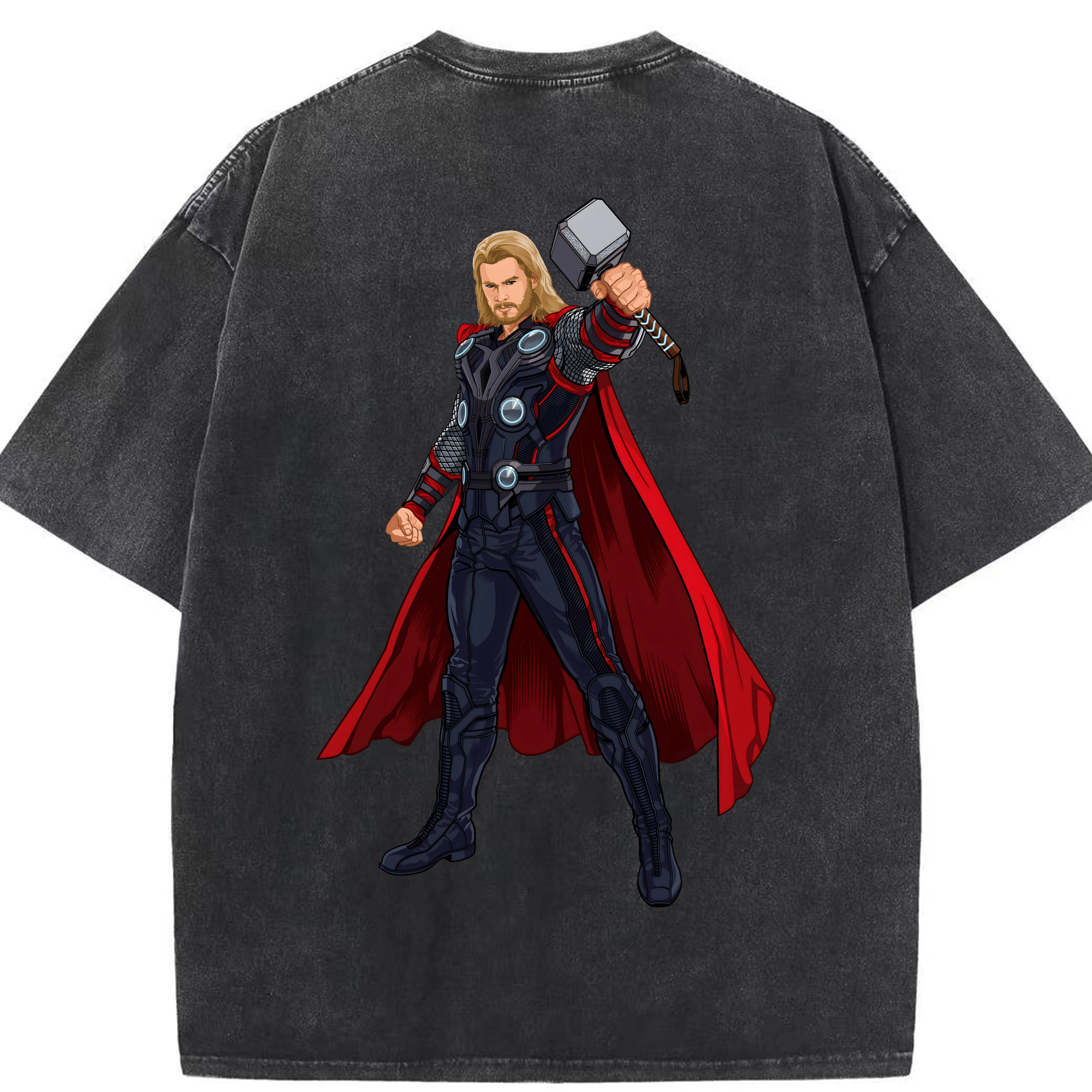 （画像用） アベンジャーズ The Avengers 綿100% ヴィンテージ風 半袖Tシャツ（背面プリント）