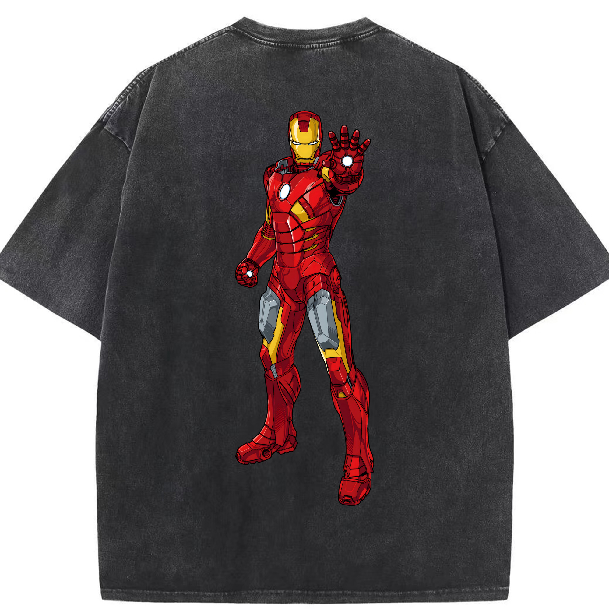 （画像用） アベンジャーズ The Avengers 綿100% ヴィンテージ風 半袖Tシャツ（背面プリント）