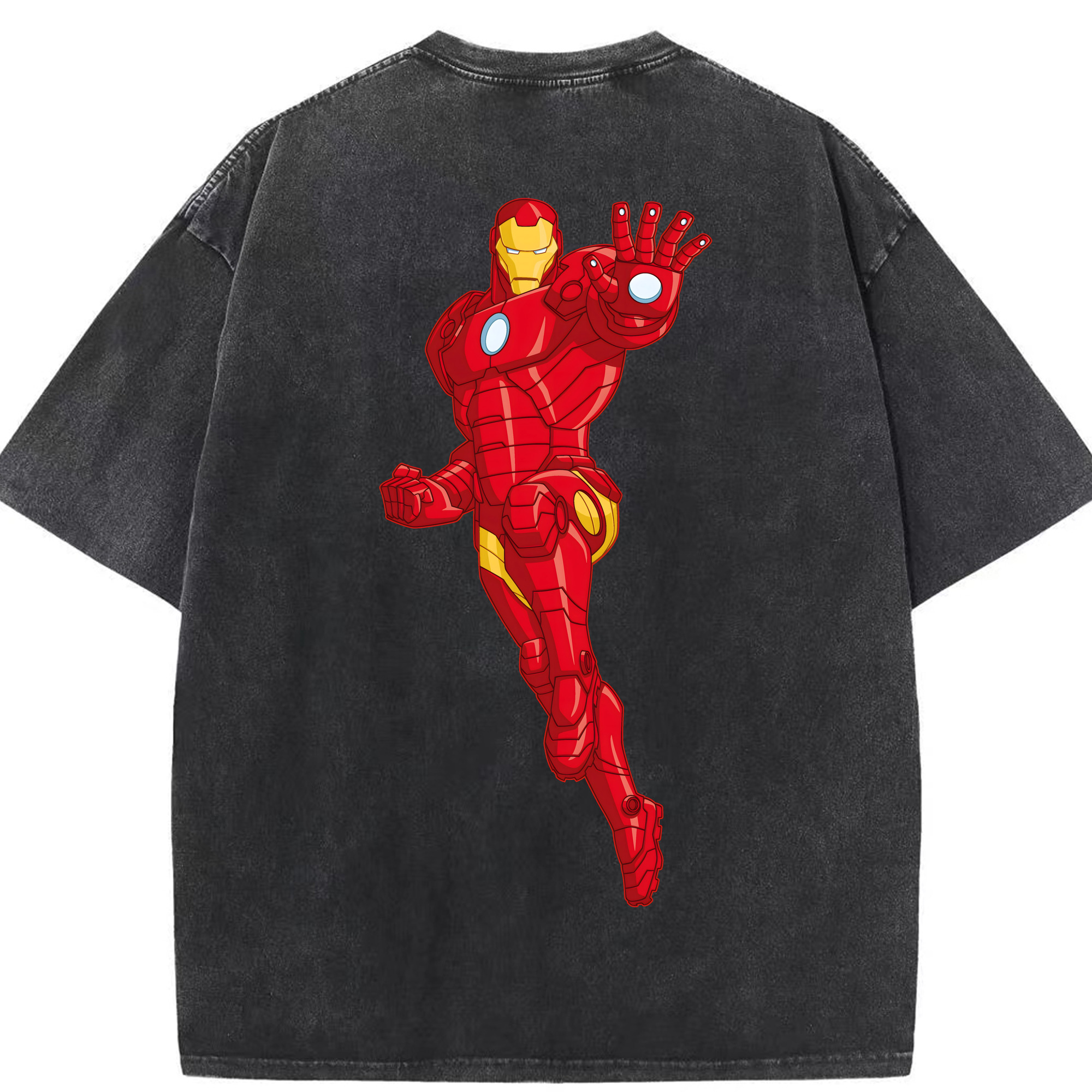 （画像用） アベンジャーズ The Avengers 綿100% ヴィンテージ風 半袖Tシャツ（背面プリント）