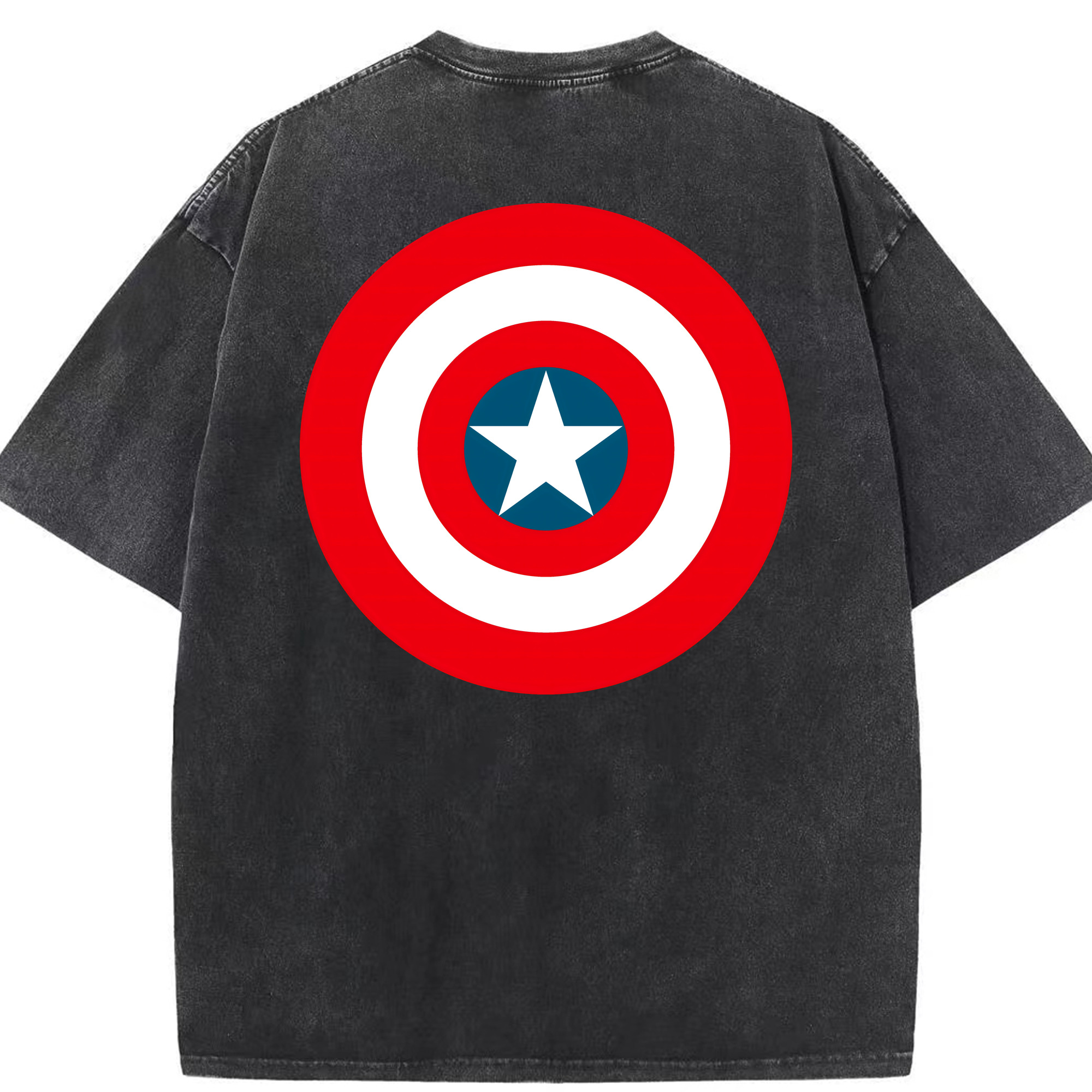 （画像用） アベンジャーズ The Avengers 綿100% ヴィンテージ風 半袖Tシャツ（背面プリント）