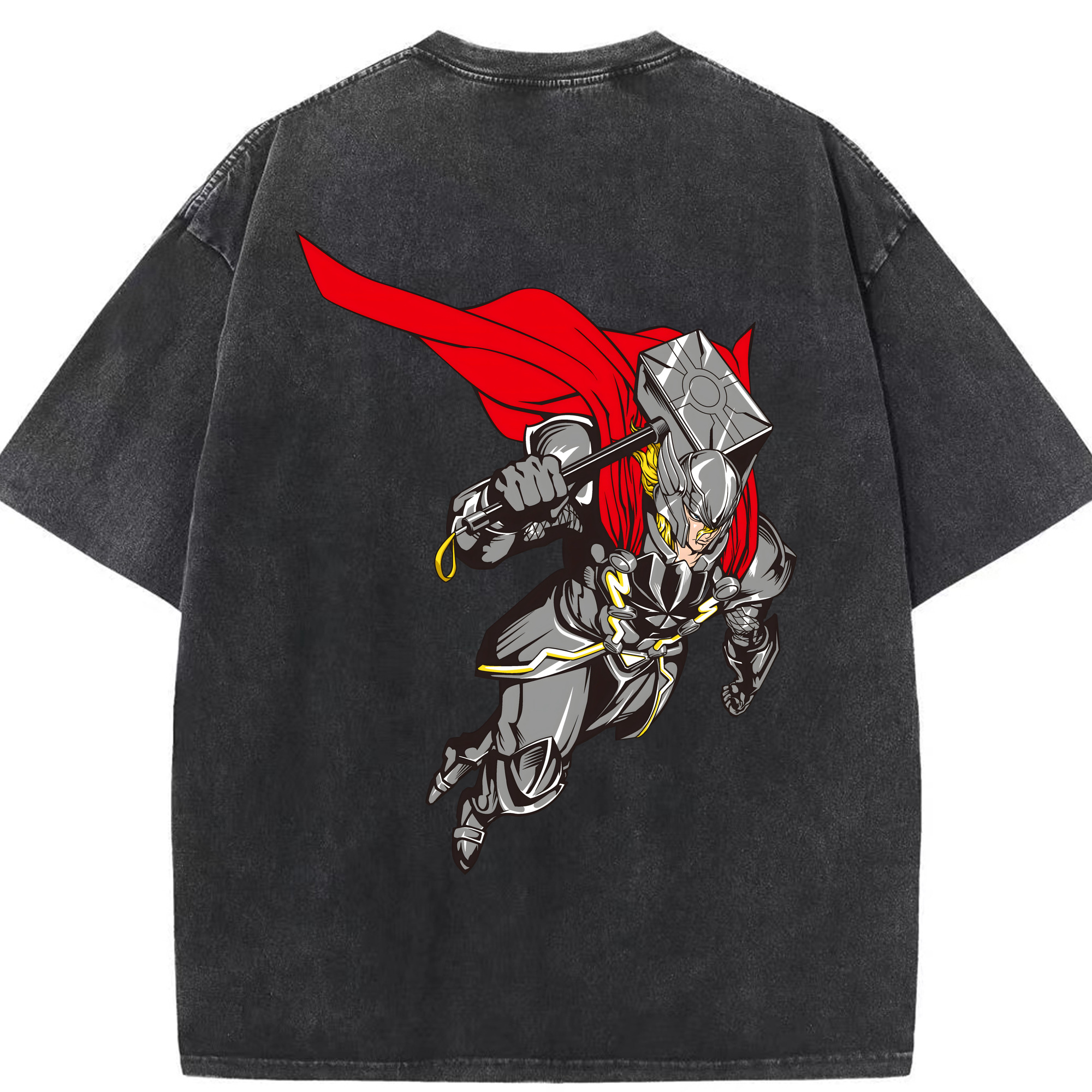 （画像用） アベンジャーズ The Avengers 綿100% ヴィンテージ風 半袖Tシャツ（背面プリント）