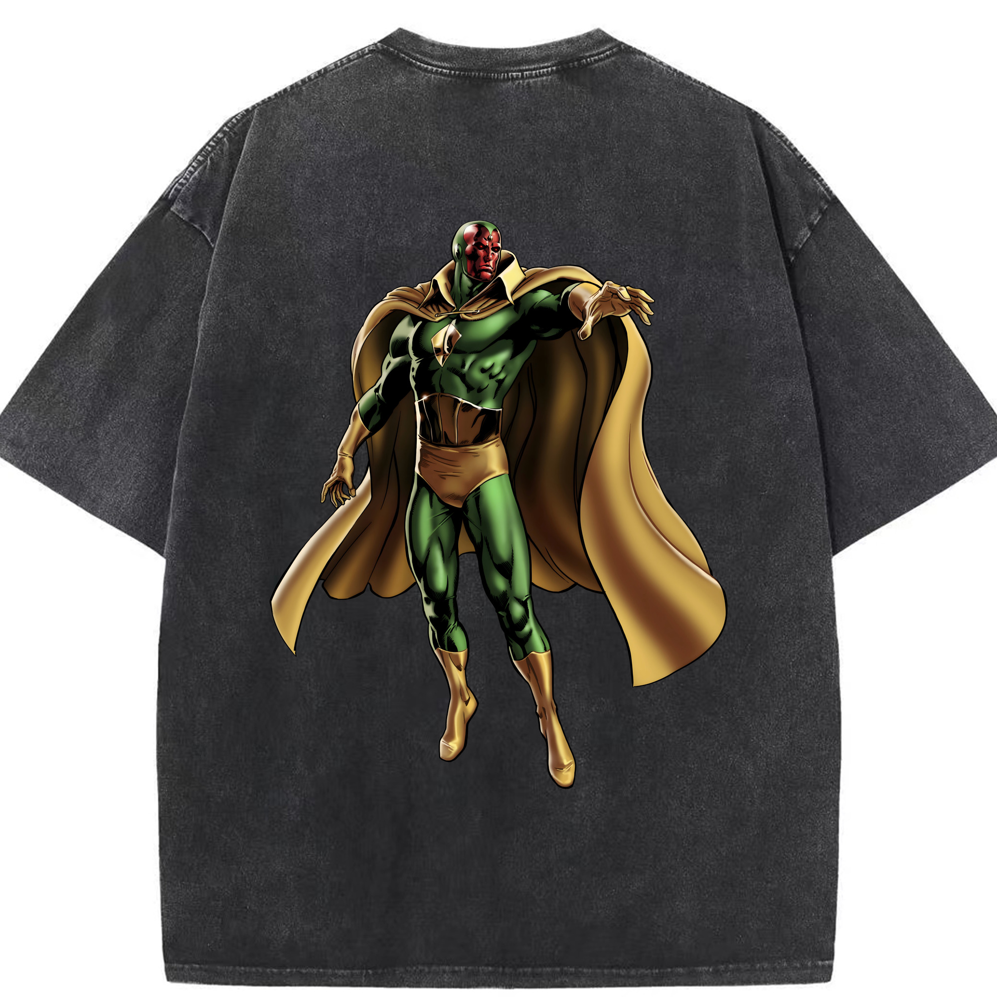（画像用） アベンジャーズ The Avengers 綿100% ヴィンテージ風 半袖Tシャツ（背面プリント）