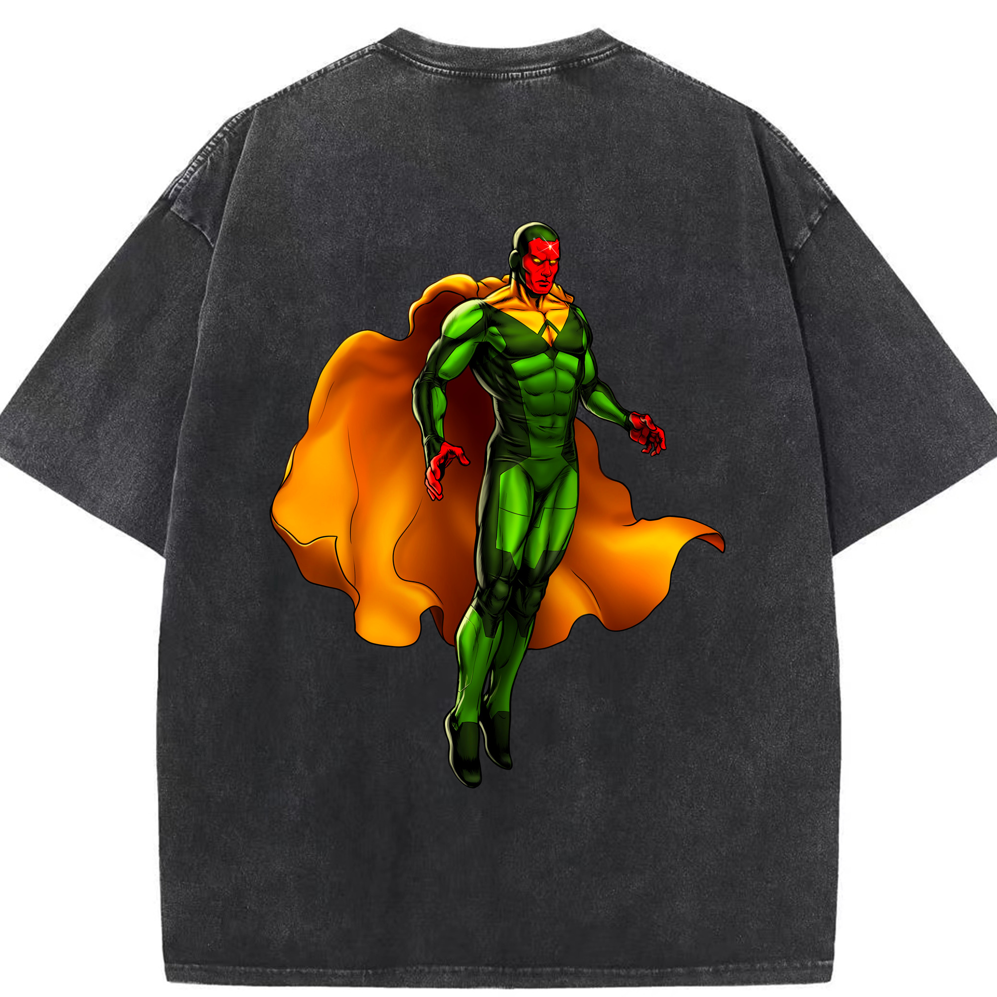 （画像用） アベンジャーズ The Avengers 綿100% ヴィンテージ風 半袖Tシャツ（背面プリント）