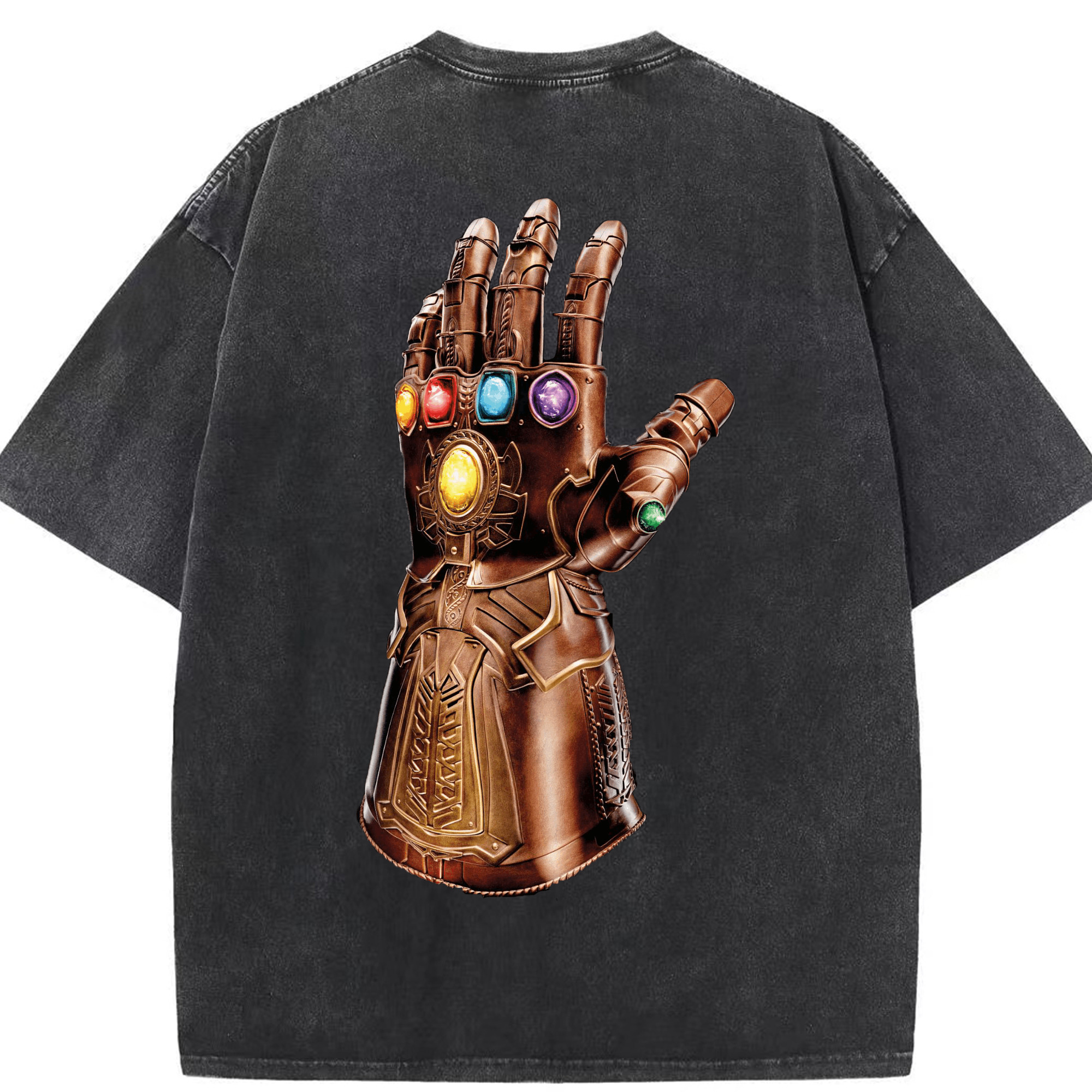 （画像用） アベンジャーズ The Avengers 綿100% ヴィンテージ風 半袖Tシャツ（背面プリント）