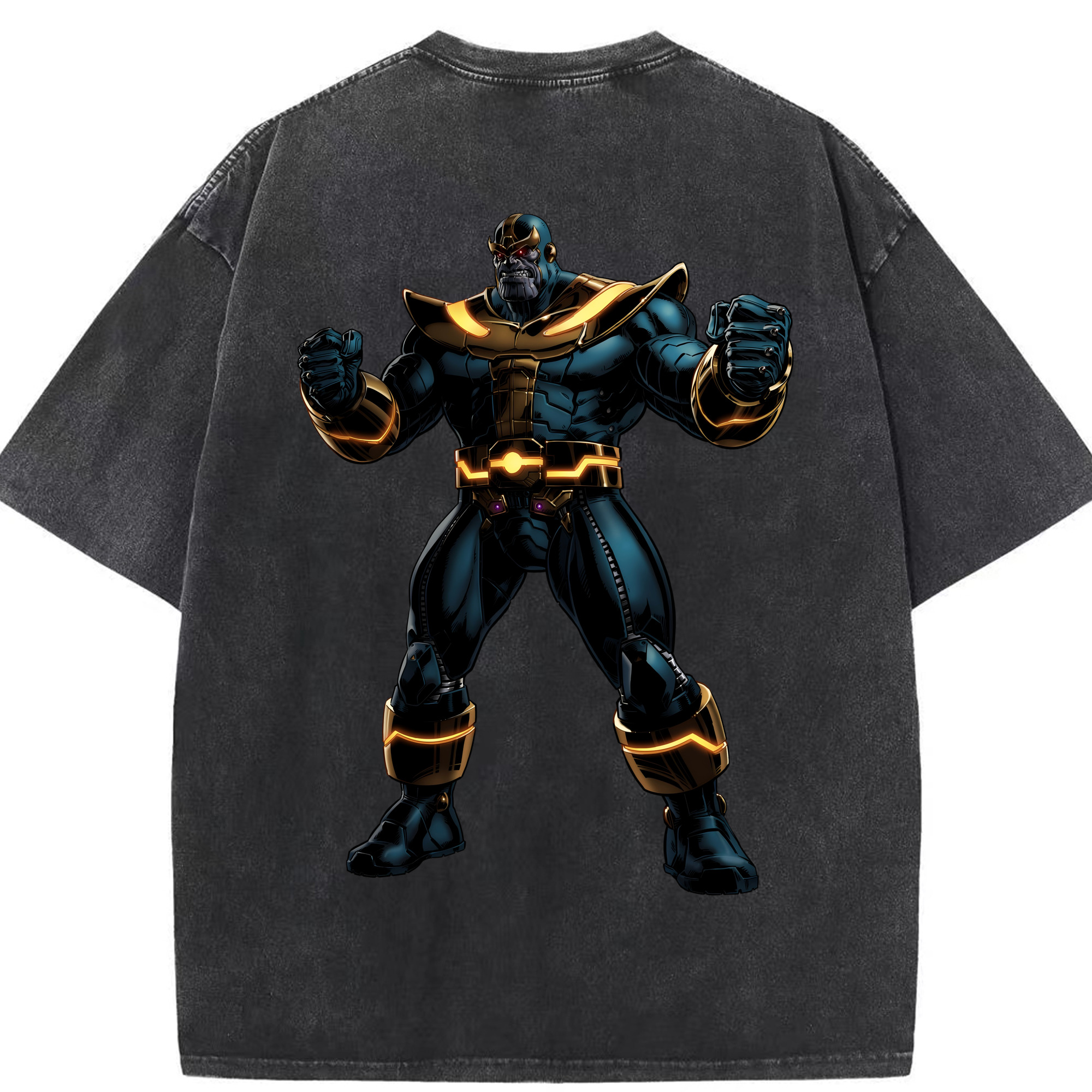 （画像用） アベンジャーズ The Avengers 綿100% ヴィンテージ風 半袖Tシャツ（背面プリント）