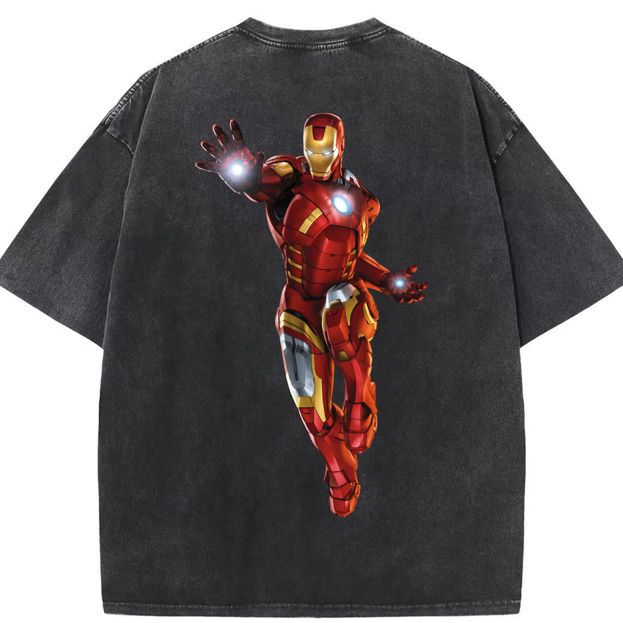 （画像用） アベンジャーズ The Avengers 綿100% ヴィンテージ風 半袖Tシャツ（背面プリント）