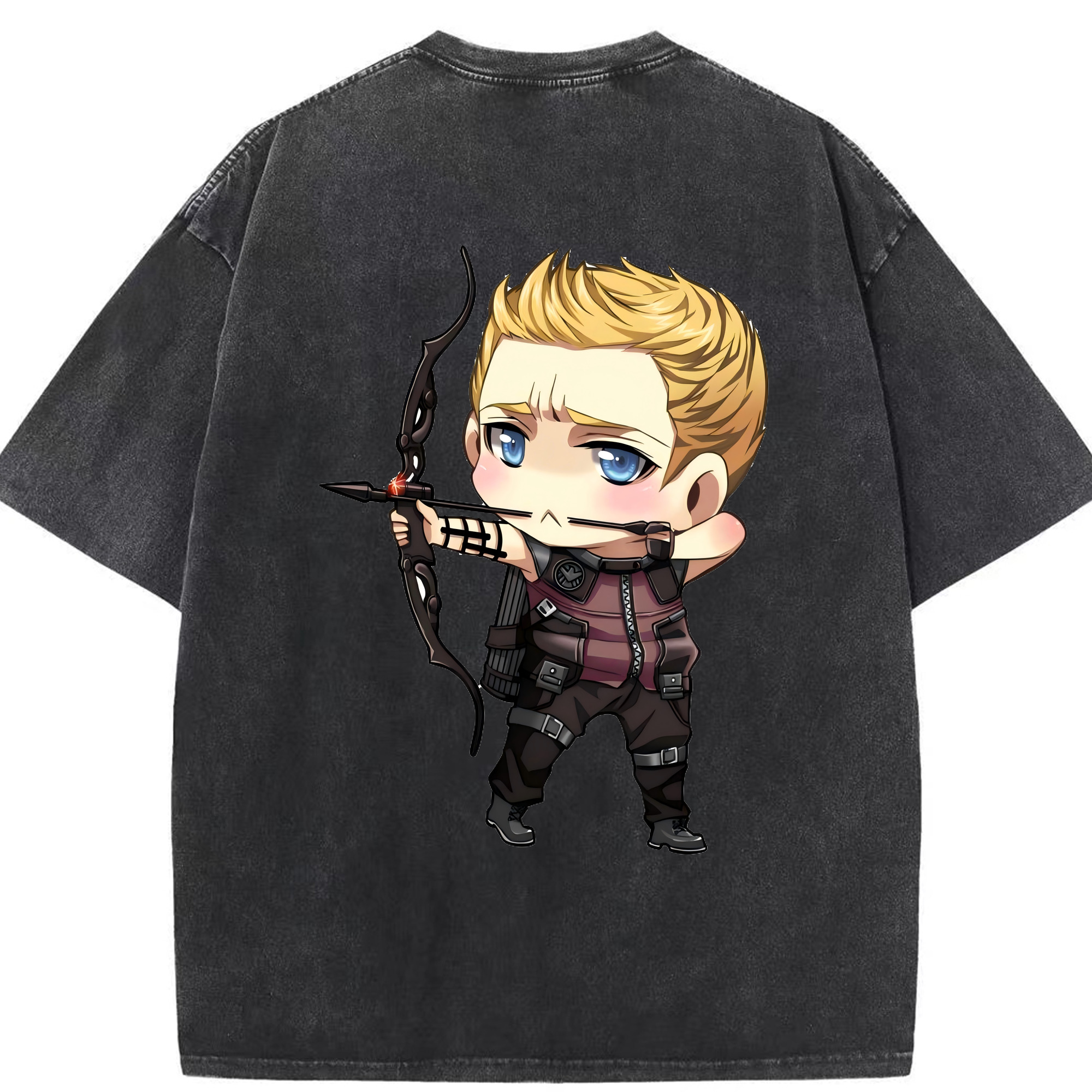 （画像用） アベンジャーズ The Avengers 綿100% ヴィンテージ風 半袖Tシャツ（背面プリント）
