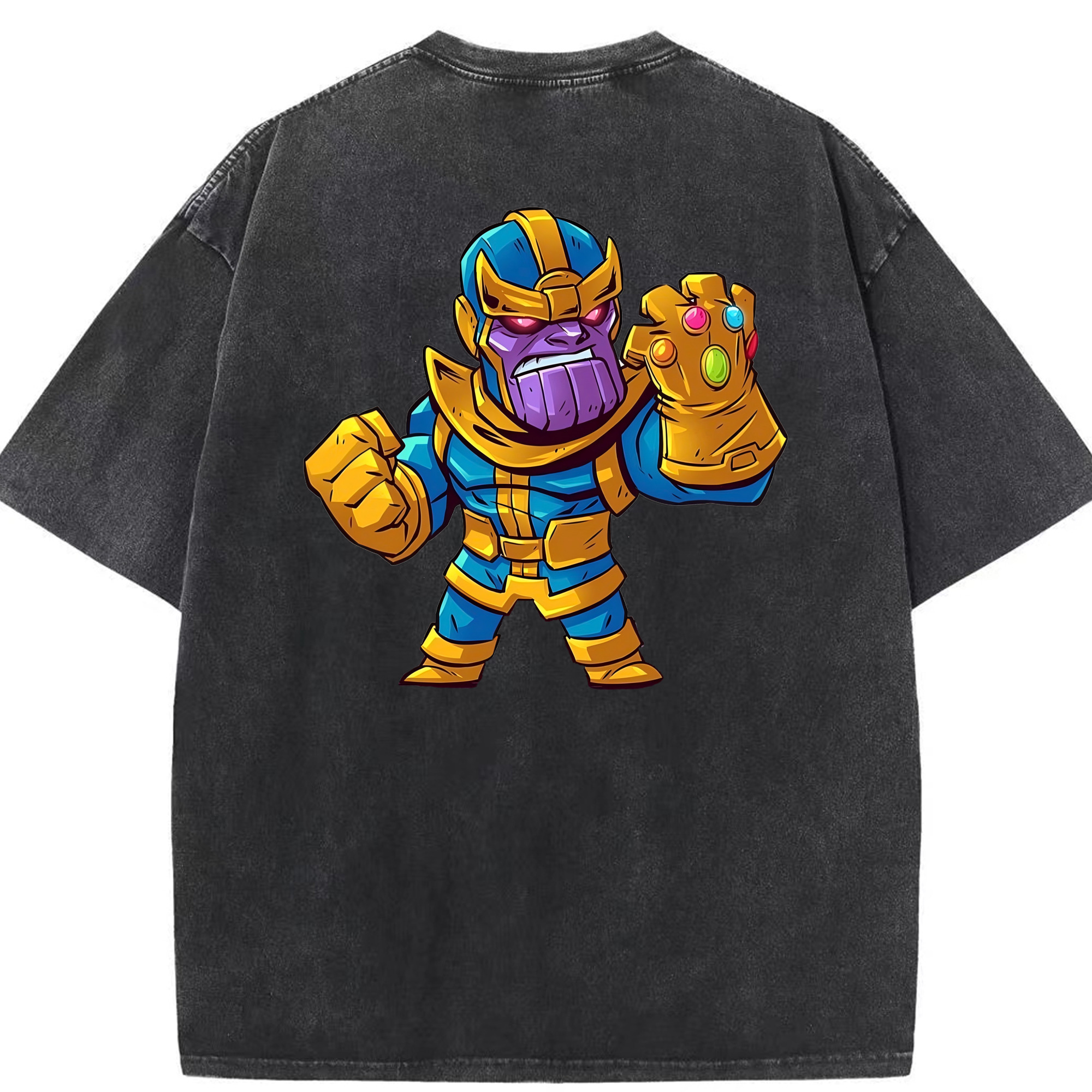 （画像用） アベンジャーズ The Avengers 綿100% ヴィンテージ風 半袖Tシャツ（背面プリント）