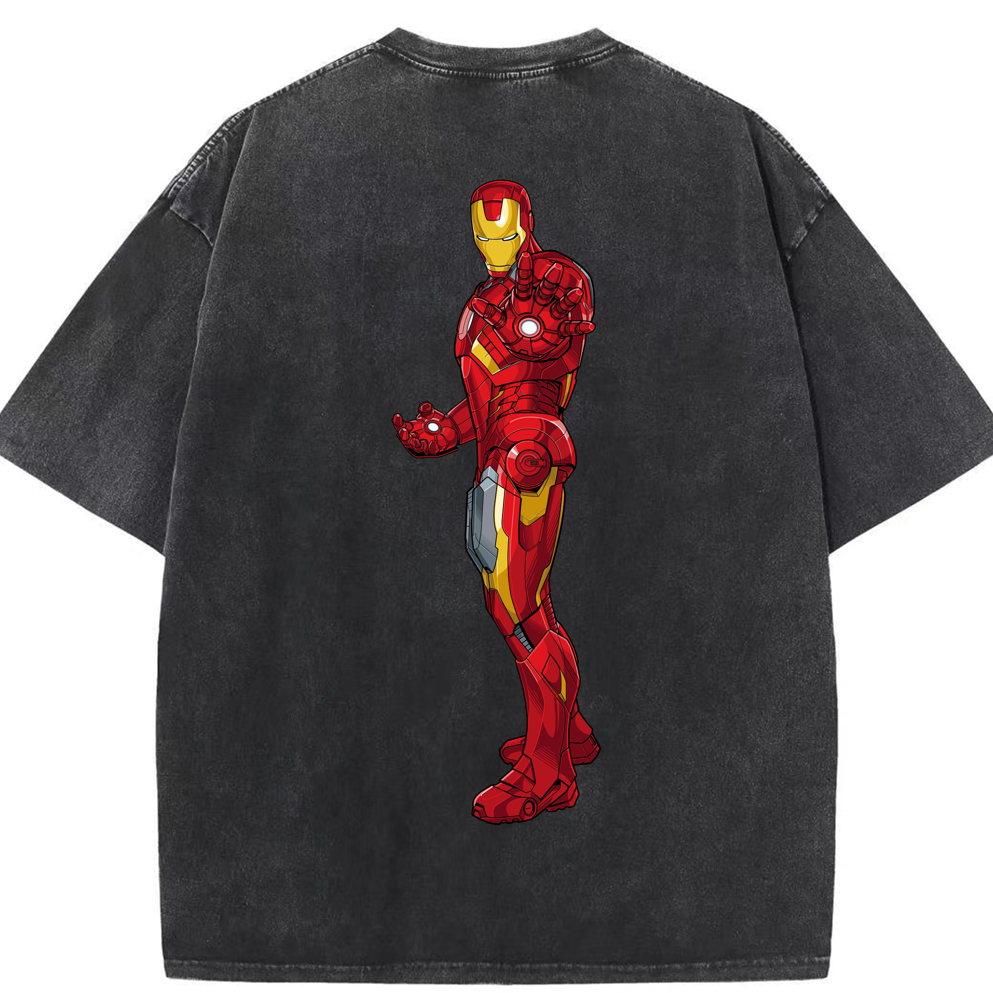 （画像用） アベンジャーズ The Avengers 綿100% ヴィンテージ風 半袖Tシャツ（背面プリント）