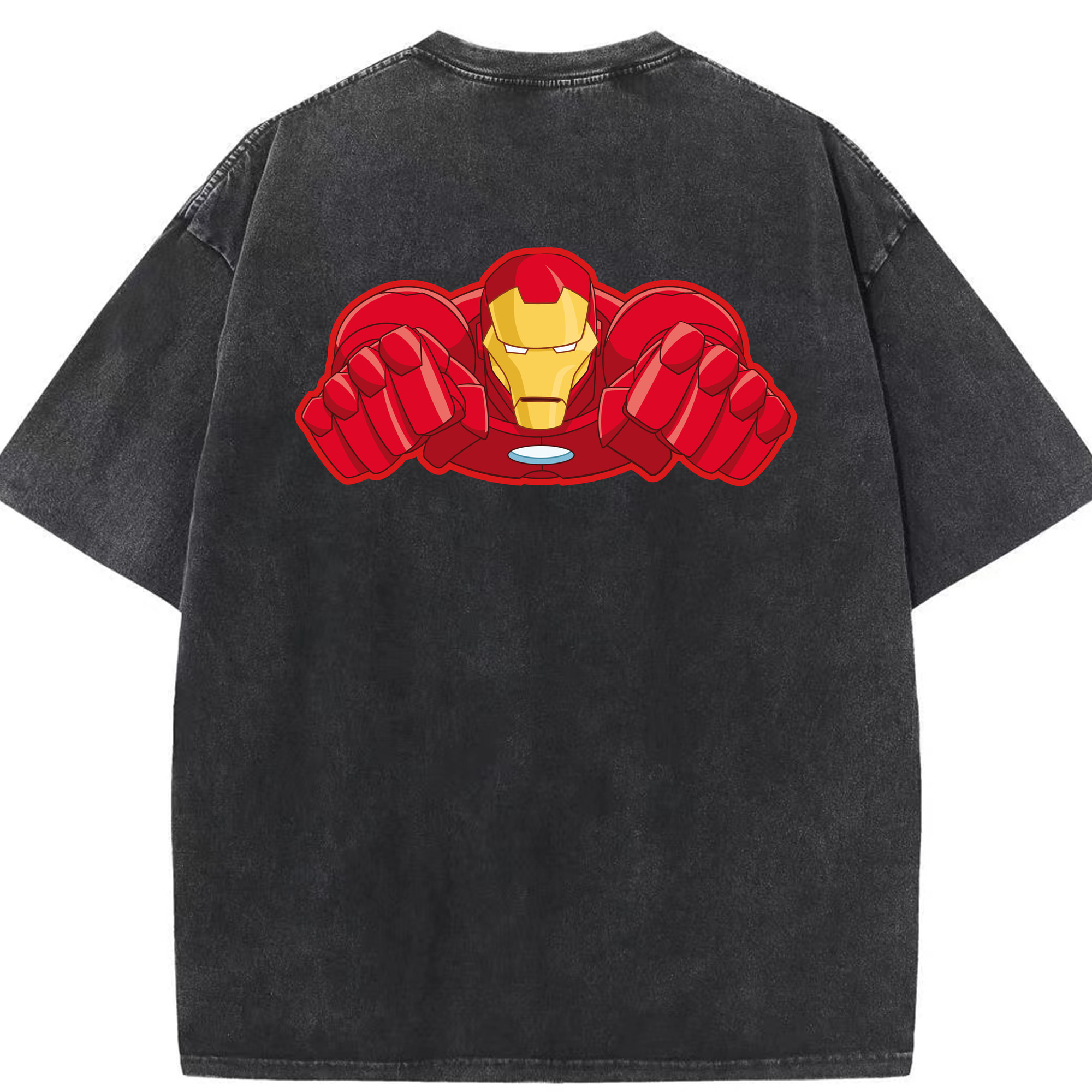 （画像用） アベンジャーズ The Avengers 綿100% ヴィンテージ風 半袖Tシャツ（背面プリント）