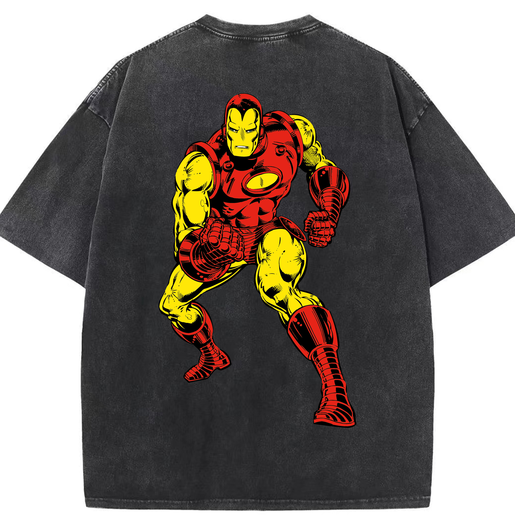 （画像用） アベンジャーズ The Avengers 綿100% ヴィンテージ風 半袖Tシャツ（背面プリント）