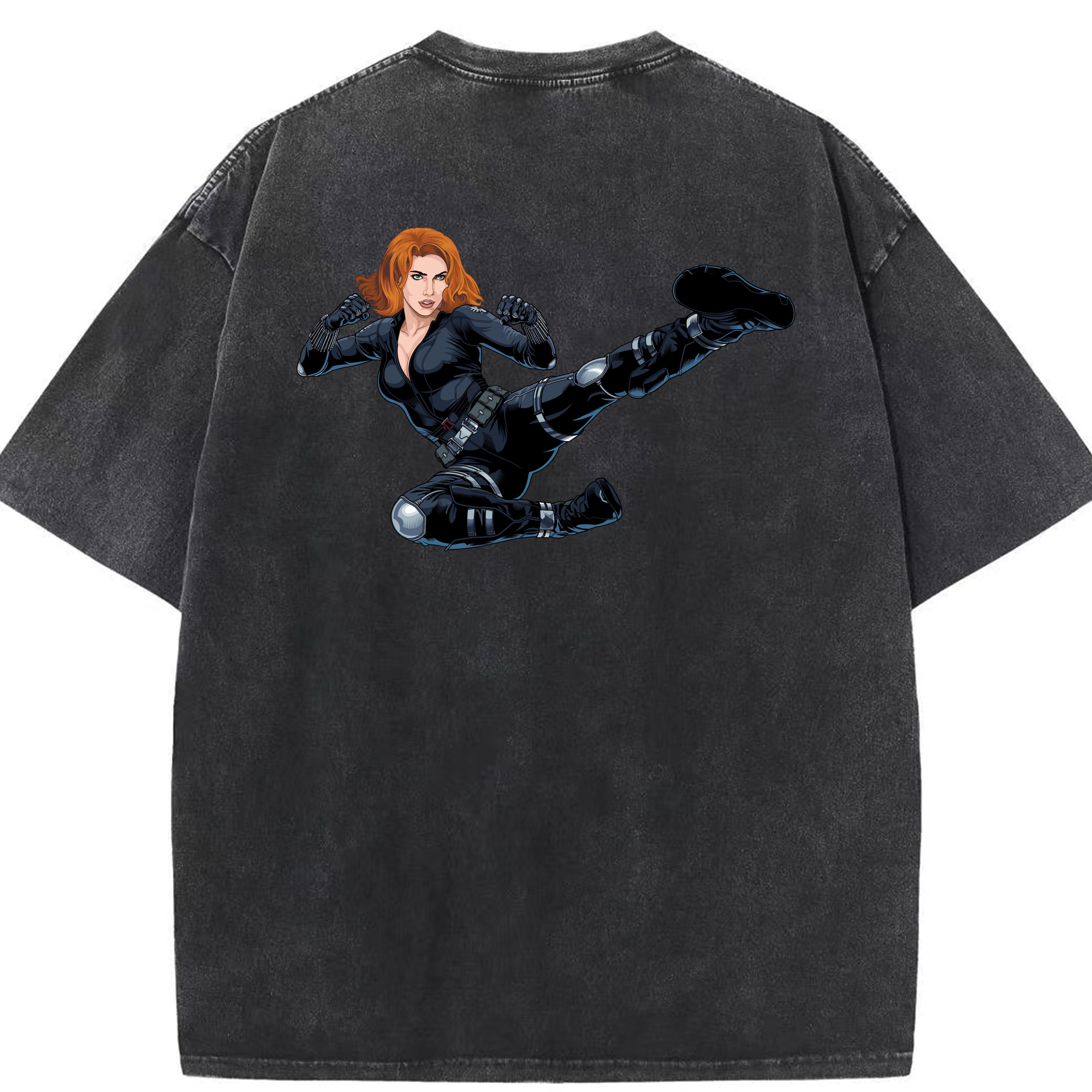 （画像用） アベンジャーズ The Avengers 綿100% ヴィンテージ風 半袖Tシャツ（背面プリント）