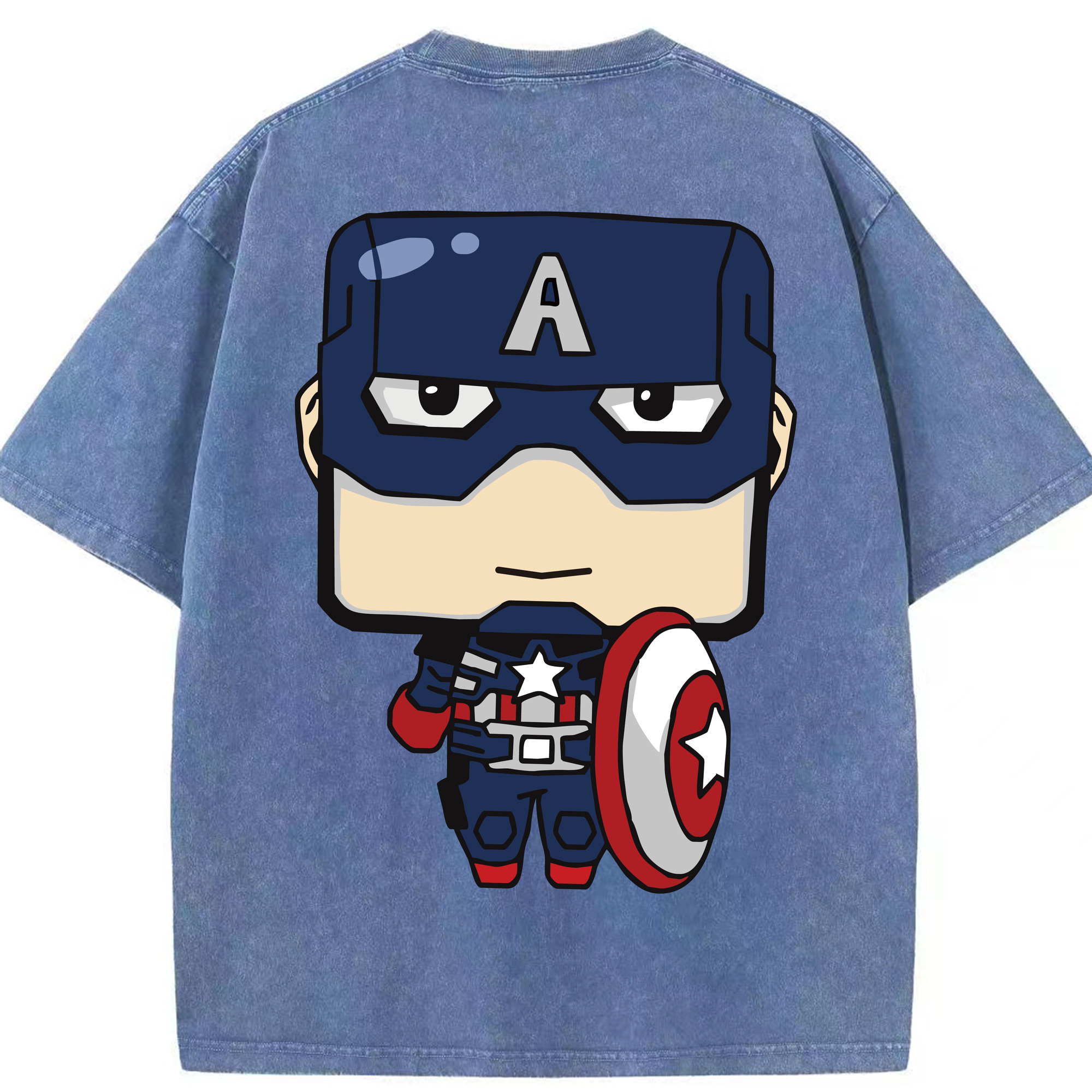 （画像用） アベンジャーズ The Avengers 綿100% ヴィンテージ風 半袖Tシャツ（背面プリント）
