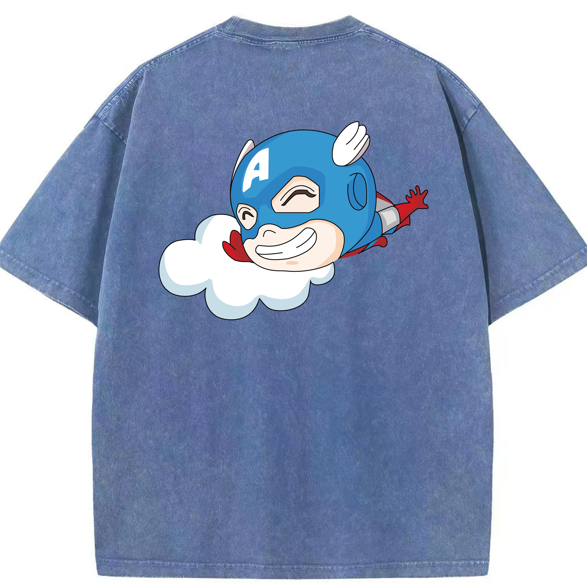 （画像用） アベンジャーズ The Avengers 綿100% ヴィンテージ風 半袖Tシャツ（背面プリント）