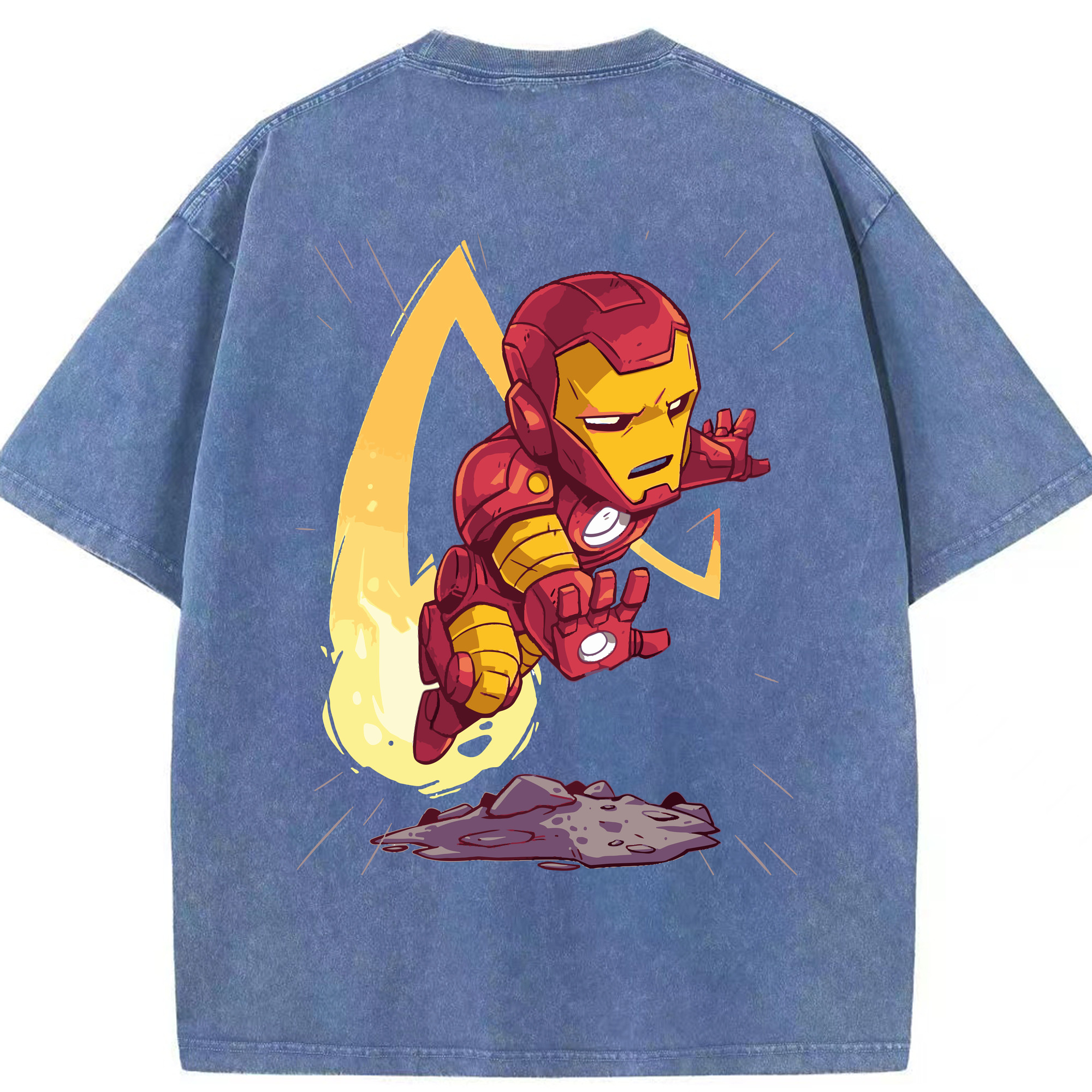 （画像用） アベンジャーズ The Avengers 綿100% ヴィンテージ風 半袖Tシャツ（背面プリント）
