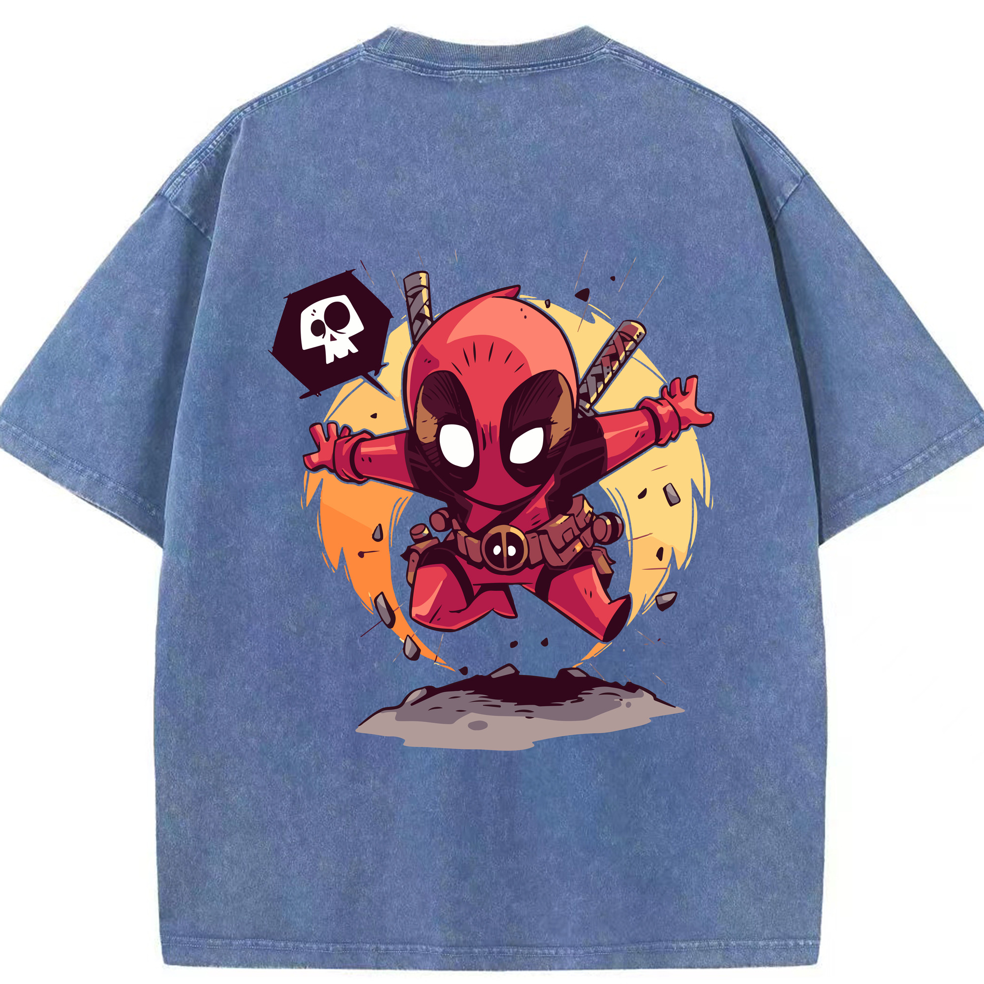 （画像用） アベンジャーズ The Avengers 綿100% ヴィンテージ風 半袖Tシャツ（背面プリント）