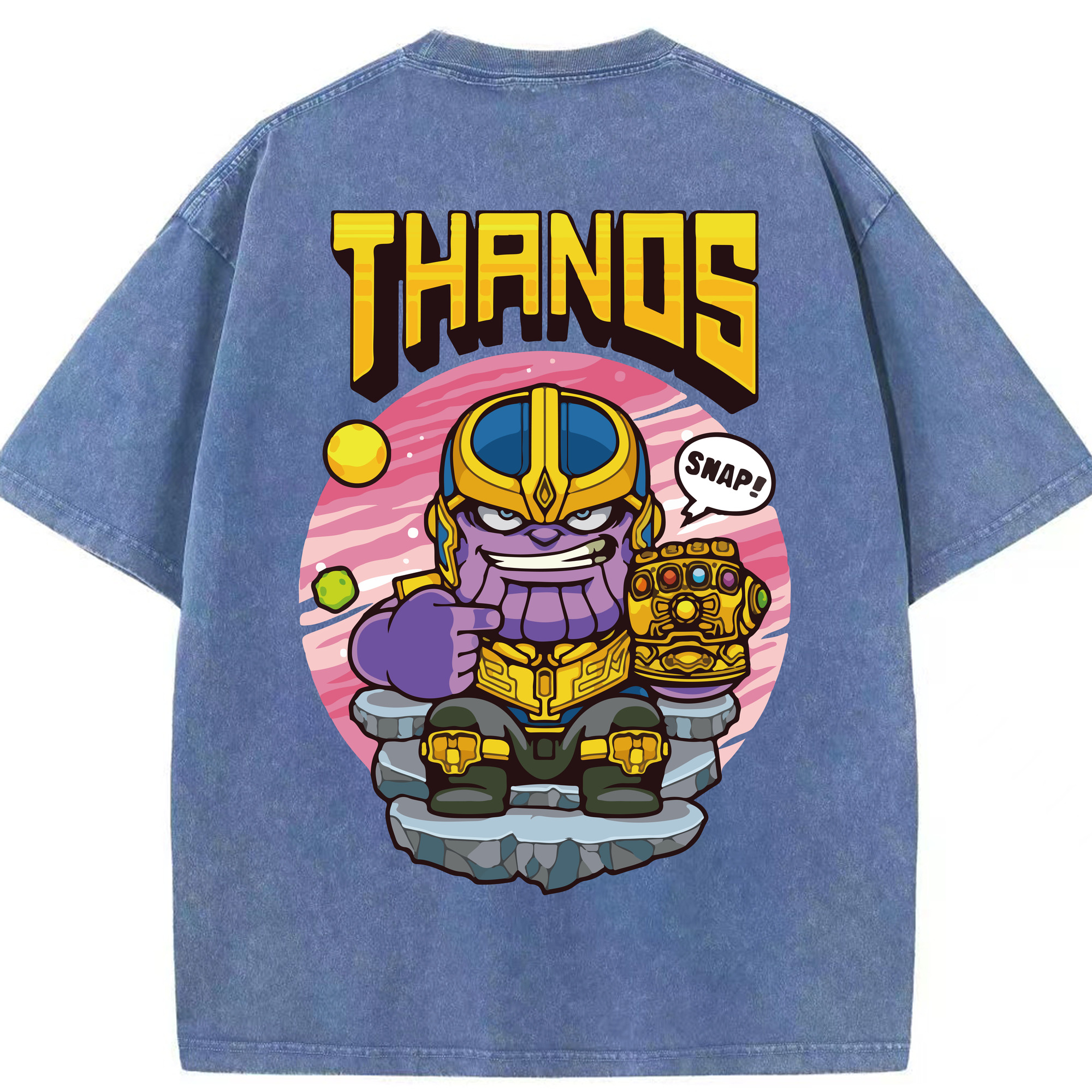 （画像用） アベンジャーズ The Avengers 綿100% ヴィンテージ風 半袖Tシャツ（背面プリント）