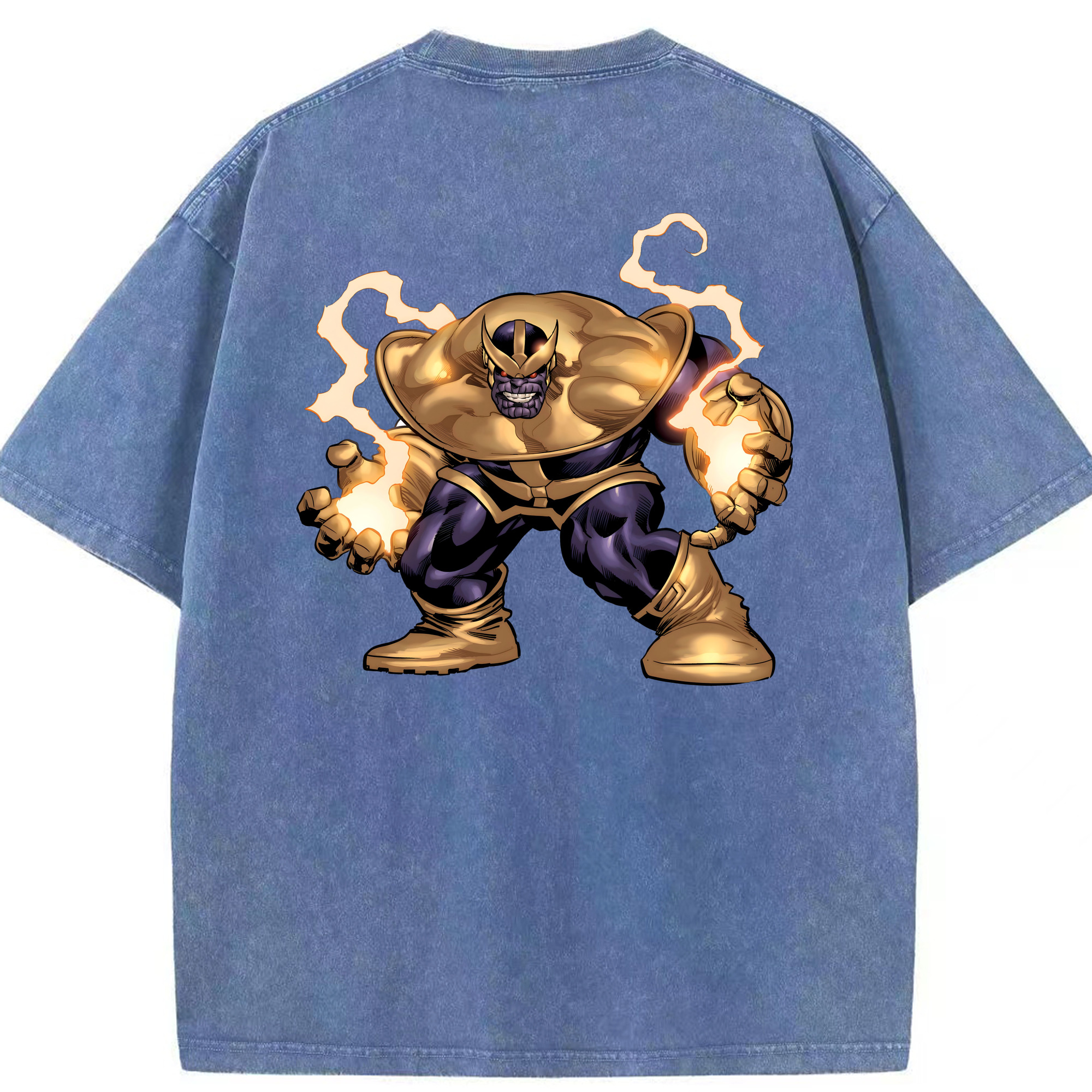 （画像用） アベンジャーズ The Avengers 綿100% ヴィンテージ風 半袖Tシャツ（背面プリント）