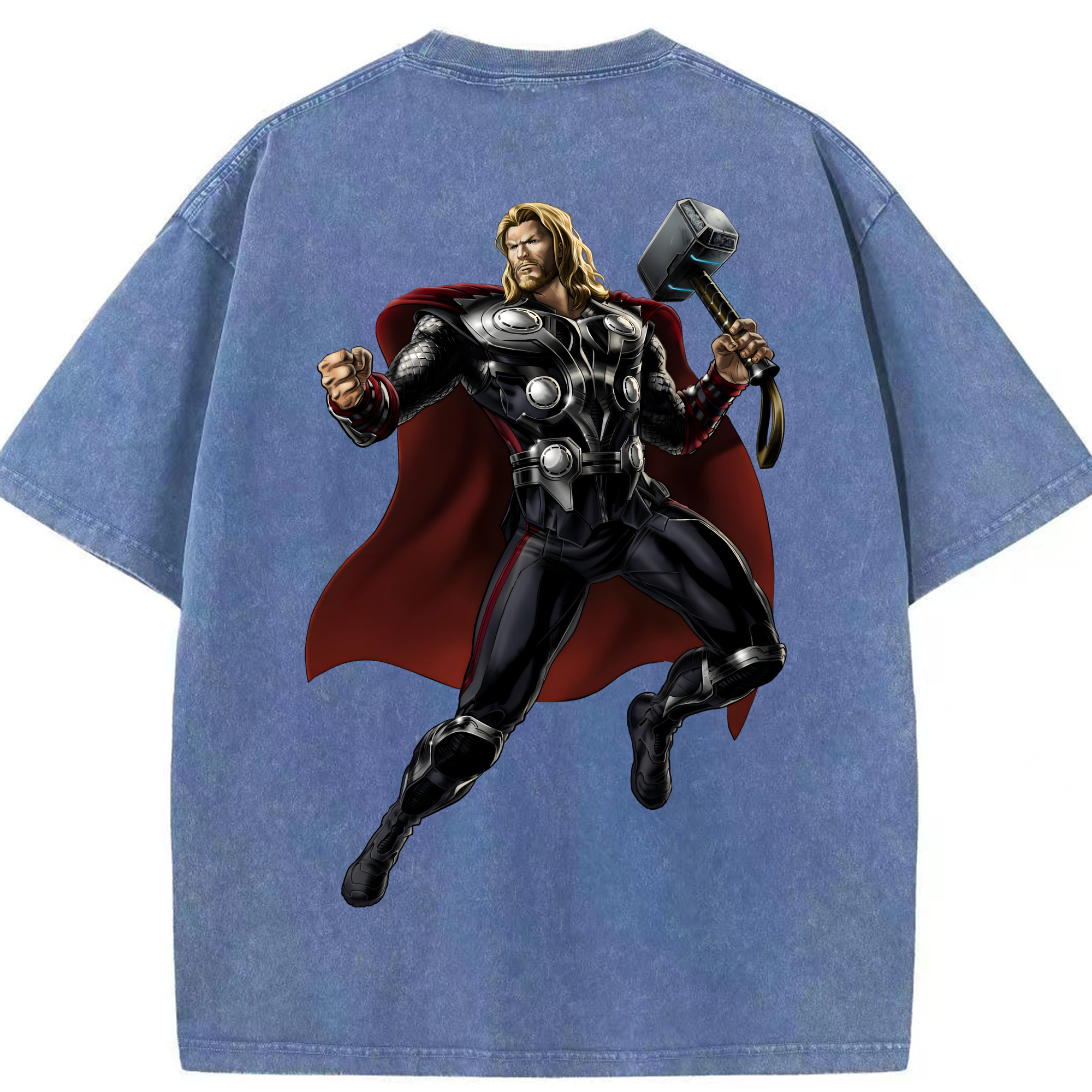 （画像用） アベンジャーズ The Avengers 綿100% ヴィンテージ風 半袖Tシャツ（背面プリント）