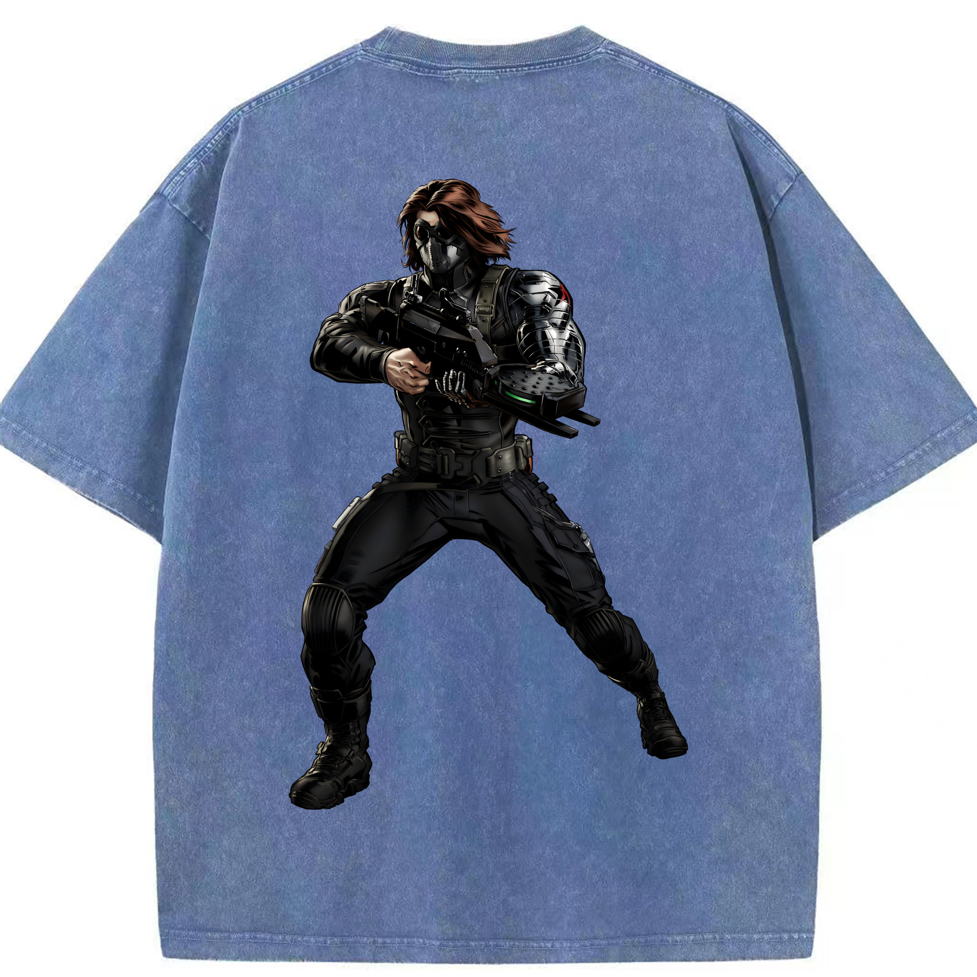 （画像用） アベンジャーズ The Avengers 綿100% ヴィンテージ風 半袖Tシャツ（背面プリント）